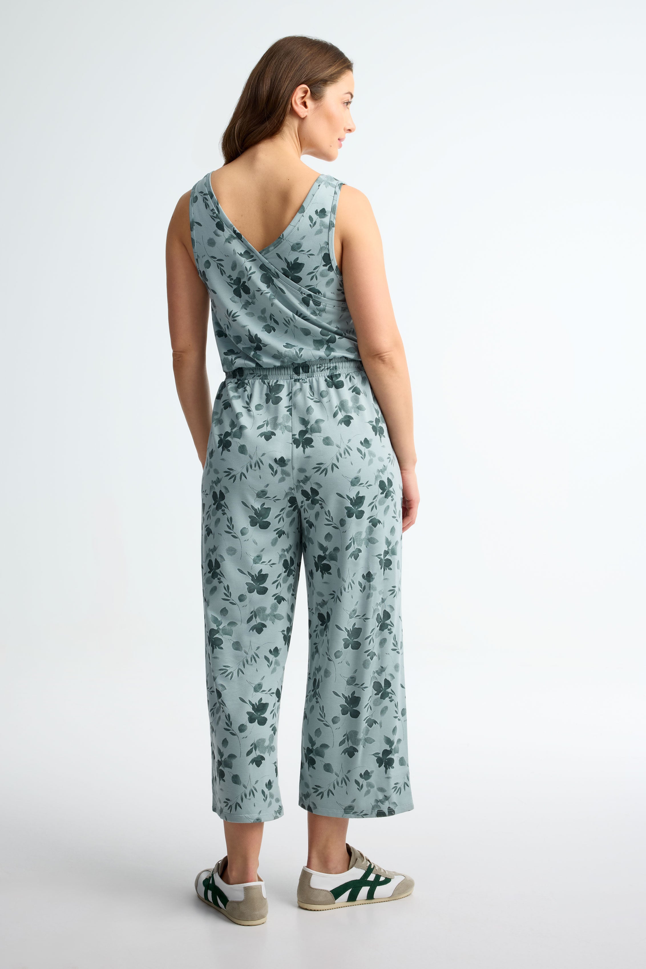 Combinaison jambe large - Femme && VERT/MULTI
