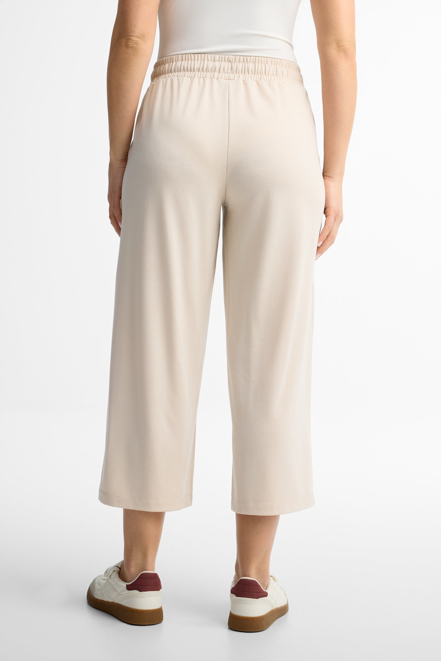 Pantalon jambe large - Femme && BRUN