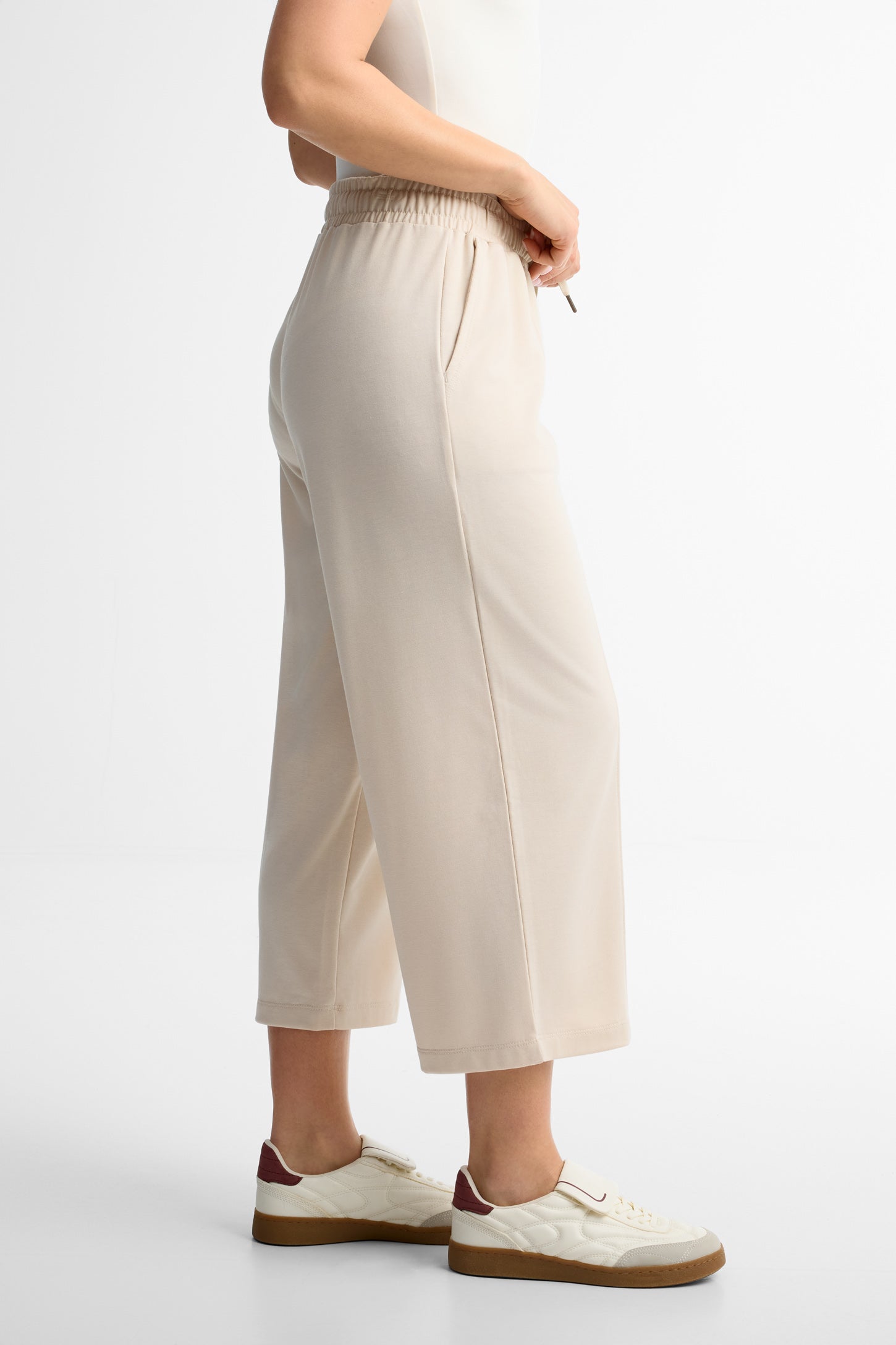 Pantalon jambe large - Femme && BRUN
