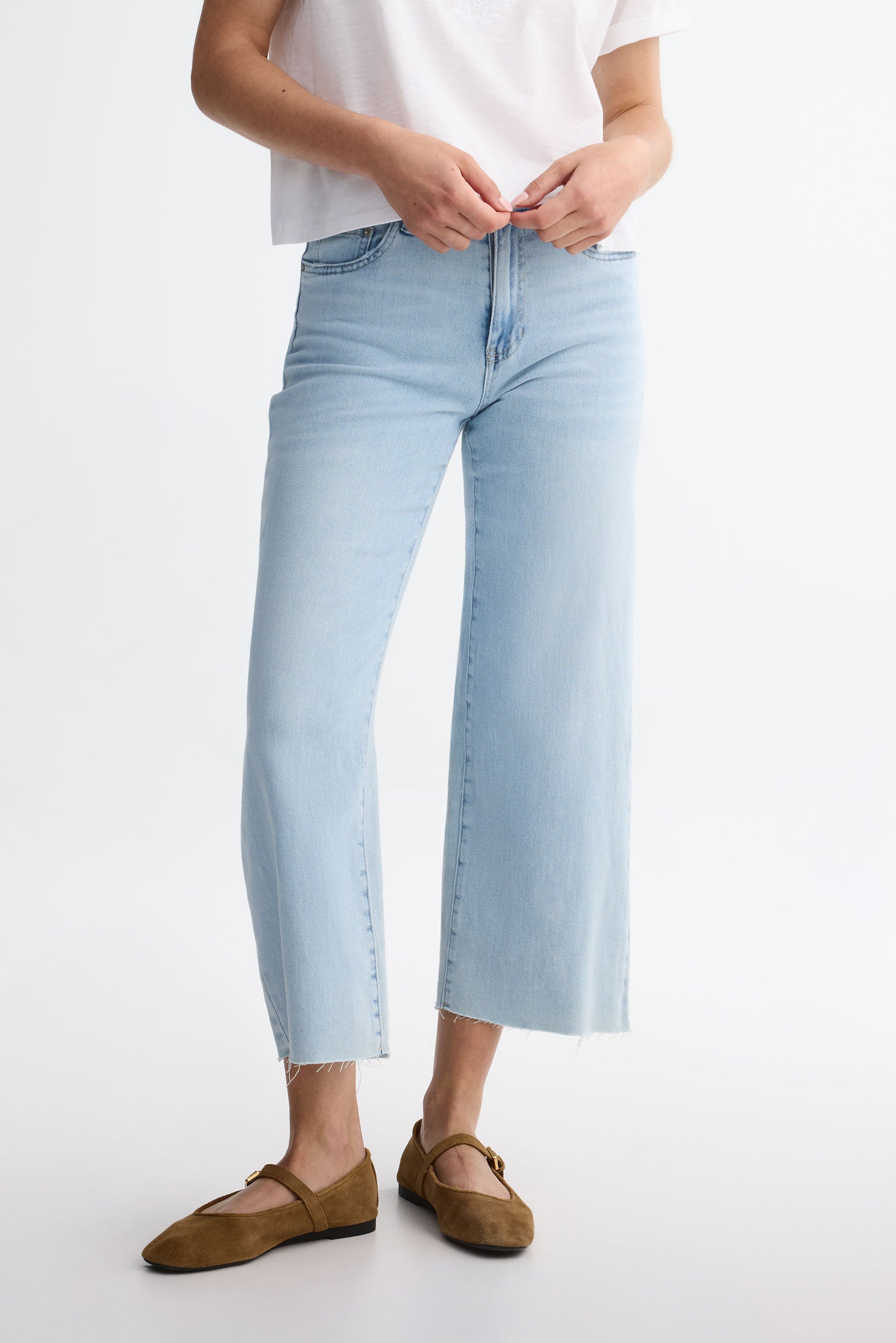 Jeans taille haute jambe droite - Femme && PEROXYDE