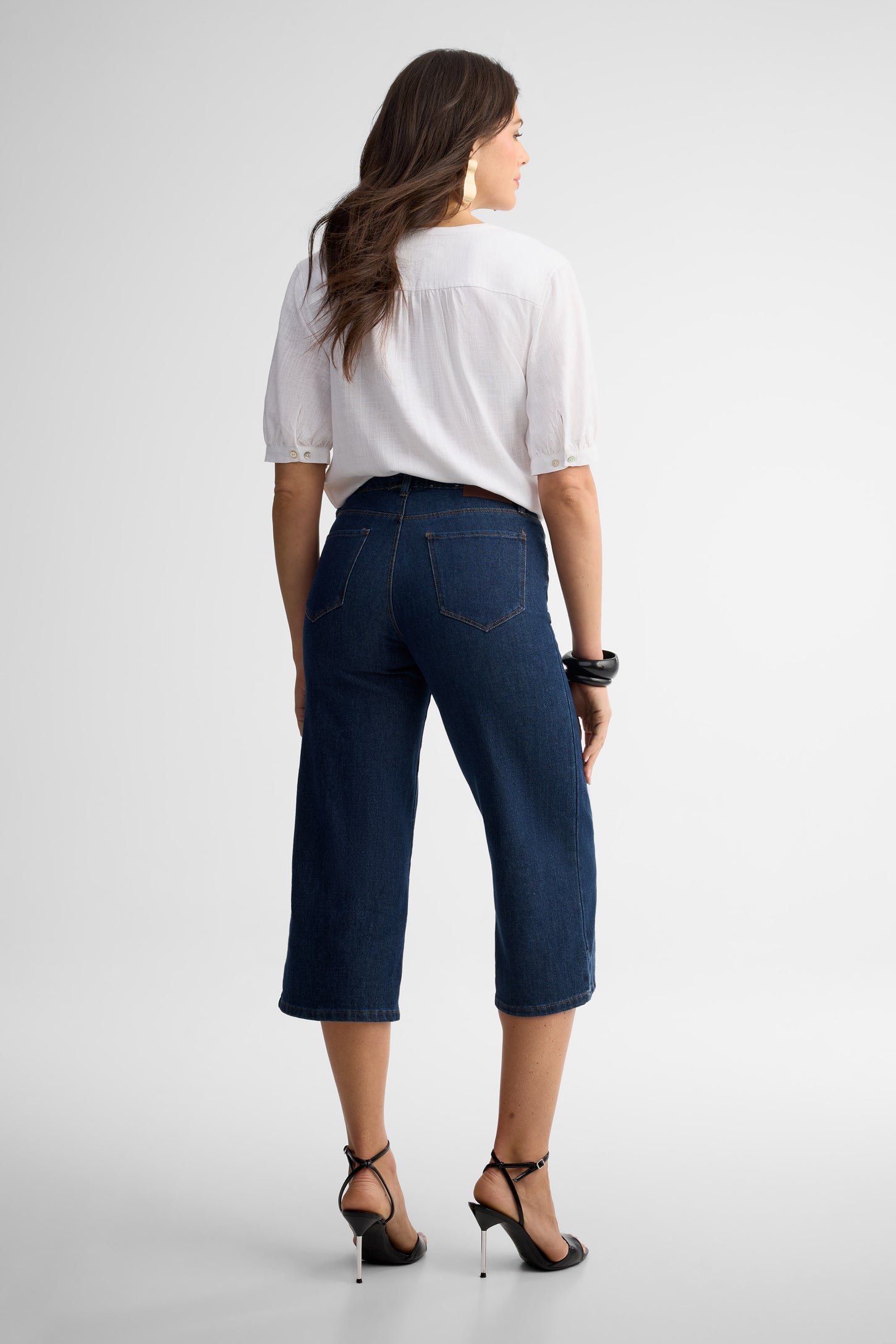 Jeans taille haute jambe large - Femme && RINSE