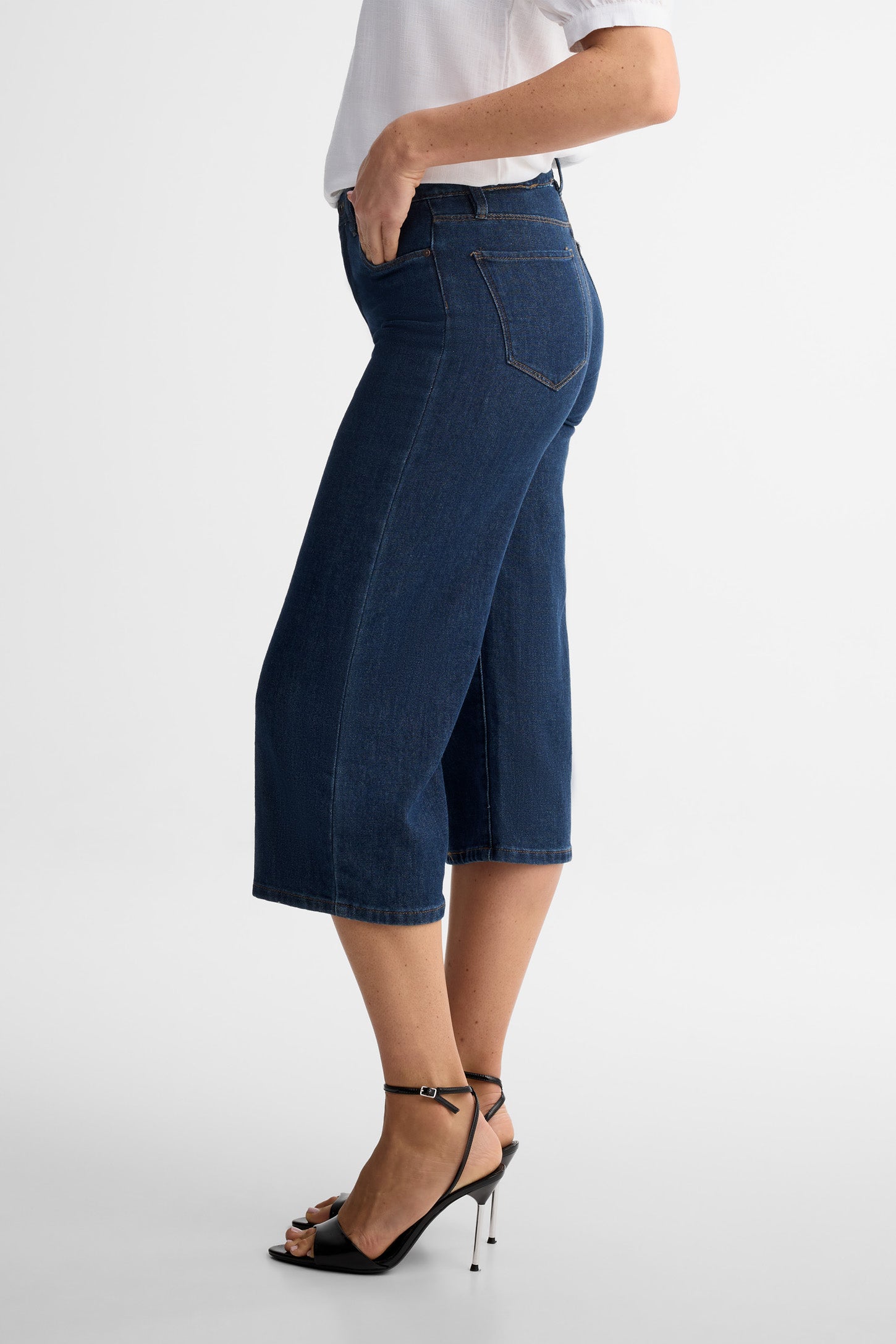 Jeans taille haute jambe large - Femme && RINSE