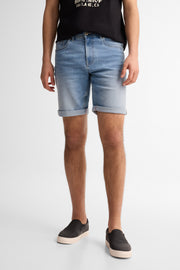 Short en jeans - Homme && BLEU PALE