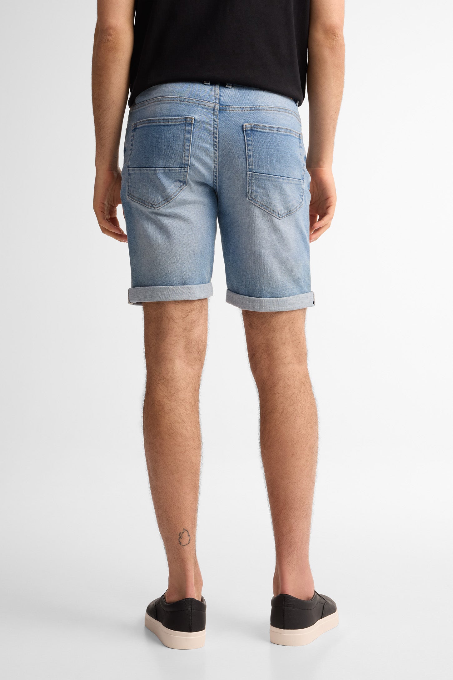 Short en jeans - Homme && BLEU PALE