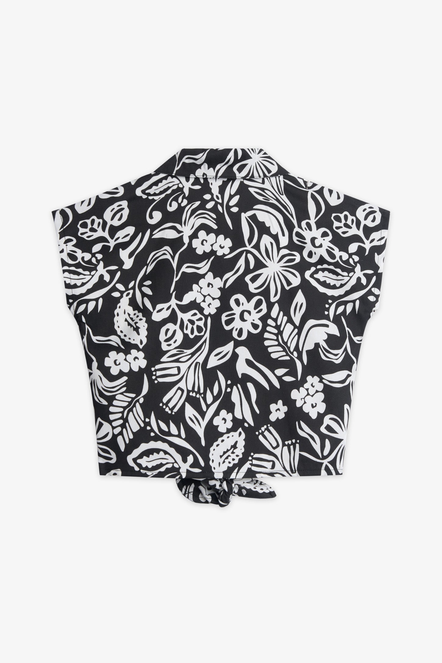 Chemisier manches courtes challis - Enfant fille && NOIR/MULTI