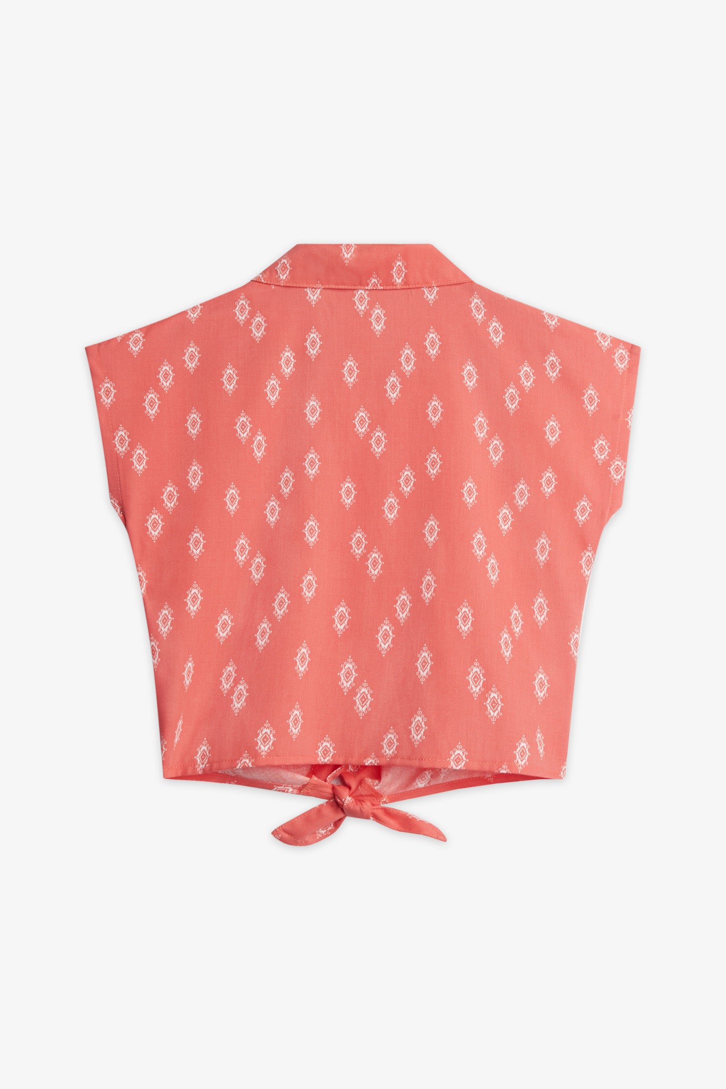 Chemisier manches courtes challis - Enfant fille && ROUGE/MULTI