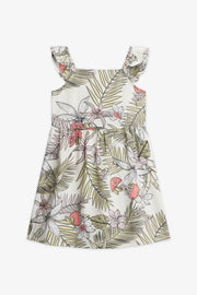 Robe évasée challis - Enfant fille && JAUNE/MULTI