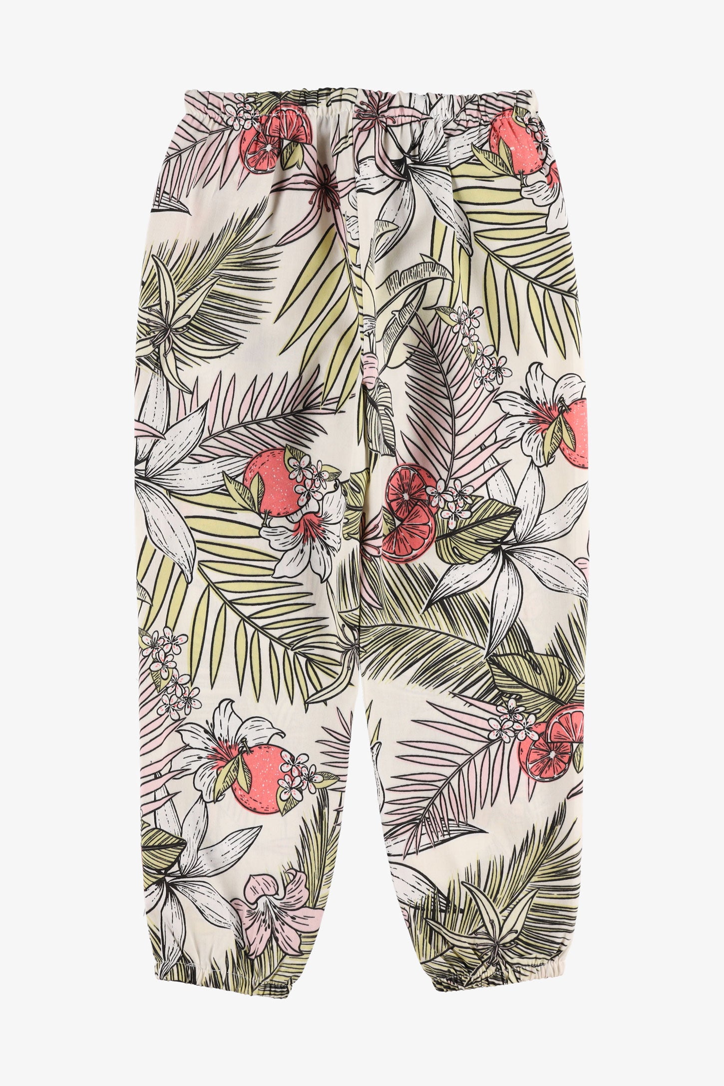 Pantalon jogger challis - Enfant fille && JAUNE/MULTI