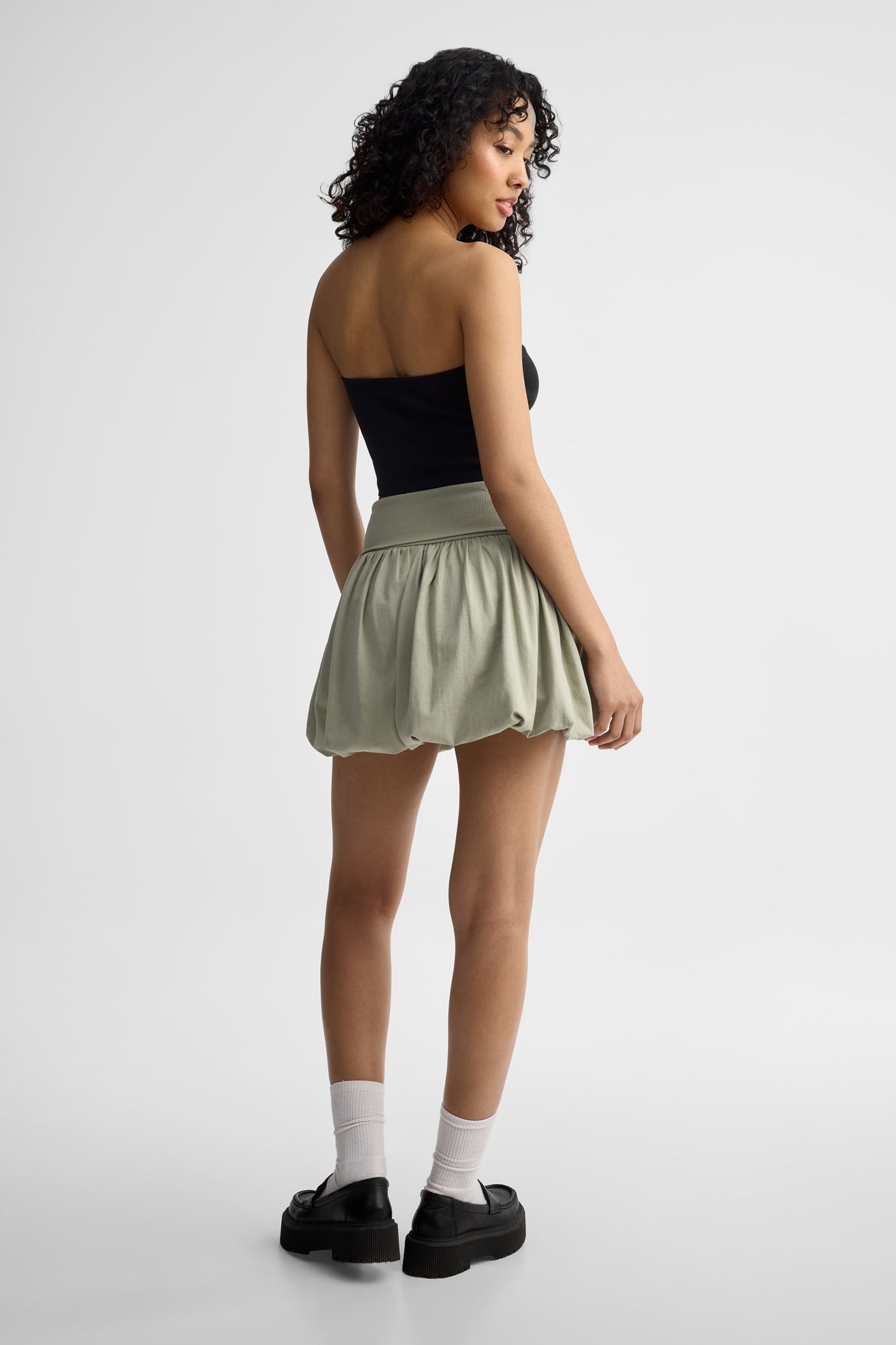 Camisole tube coton - Femme && NOIR