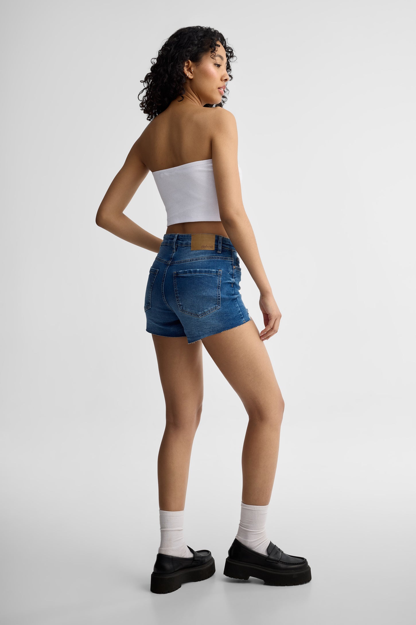 Camisole tube coton - Femme && BLANC
