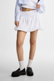 Mini jupe ballon - Femme && BLANC