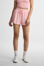 Short taille haute coupe ample - Femme && ROSE MULTI