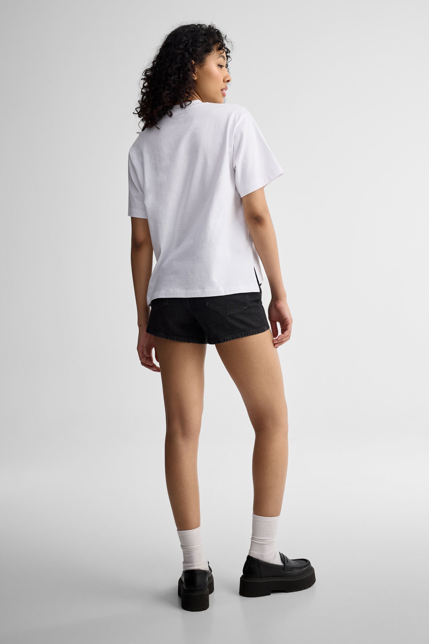 T-shirt surdimensionné coton - Femme && BLANC