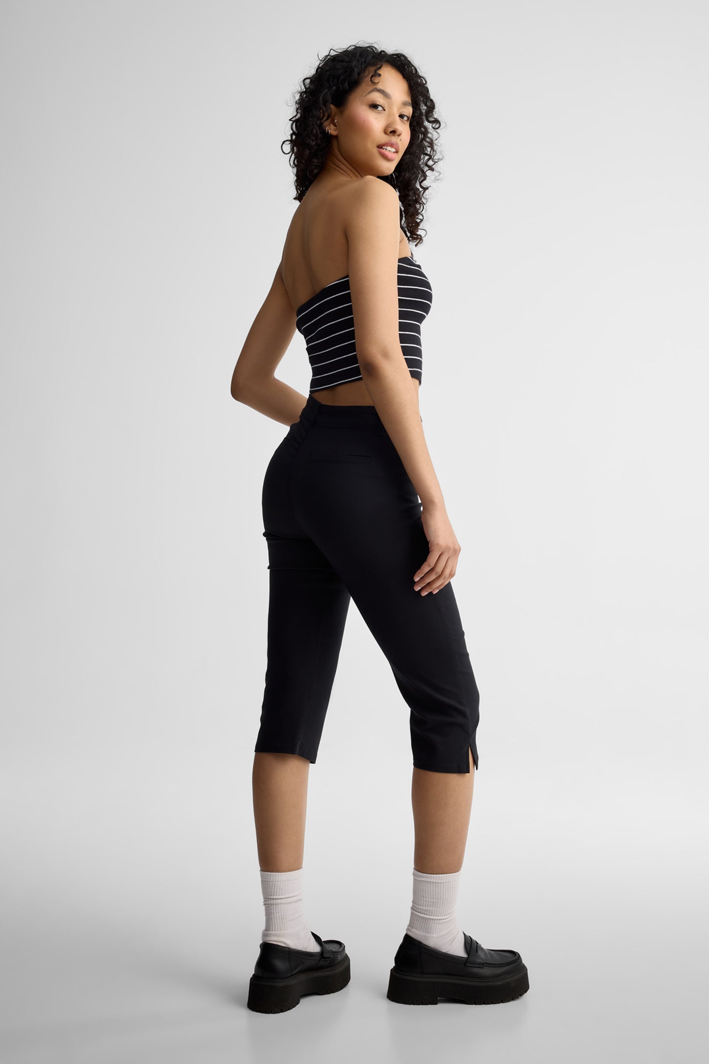 Camisole tube coton - Femme && NOIR/MULTI