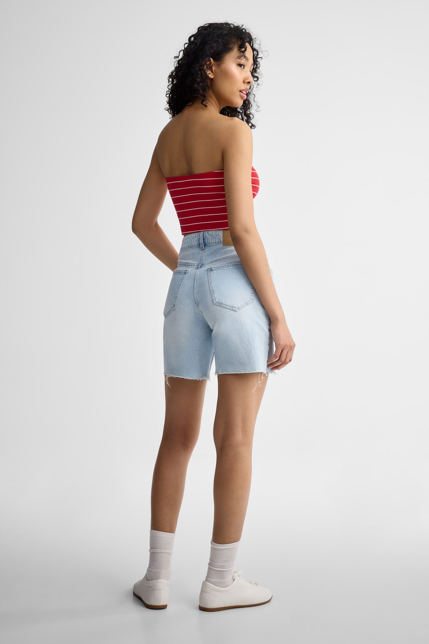 Camisole tube coton - Femme && ROUGE/MULTI