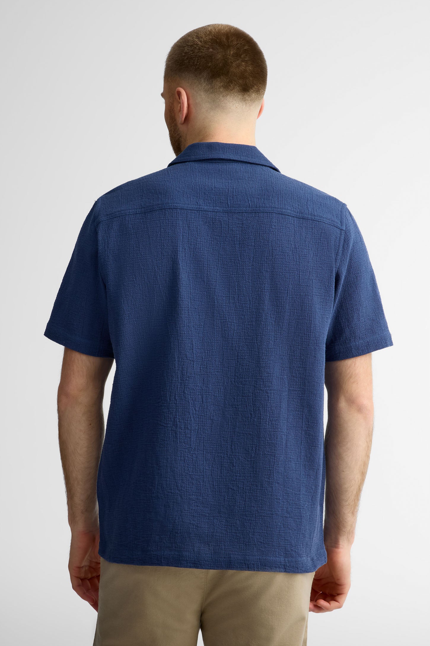 Chemise manches courtes coton - Homme && MARIN