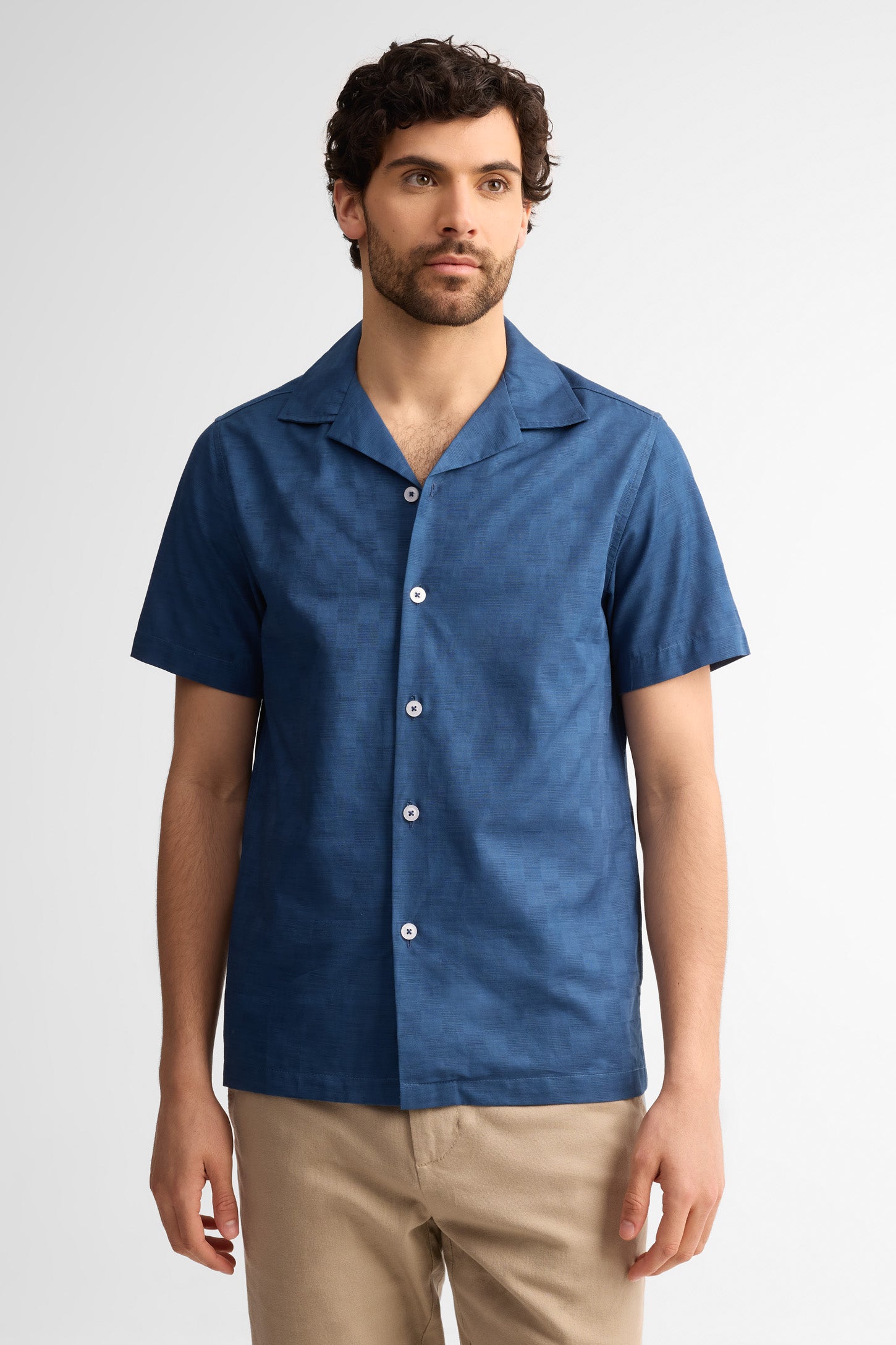 Chemise coupe régulière coton - Homme && MARIN