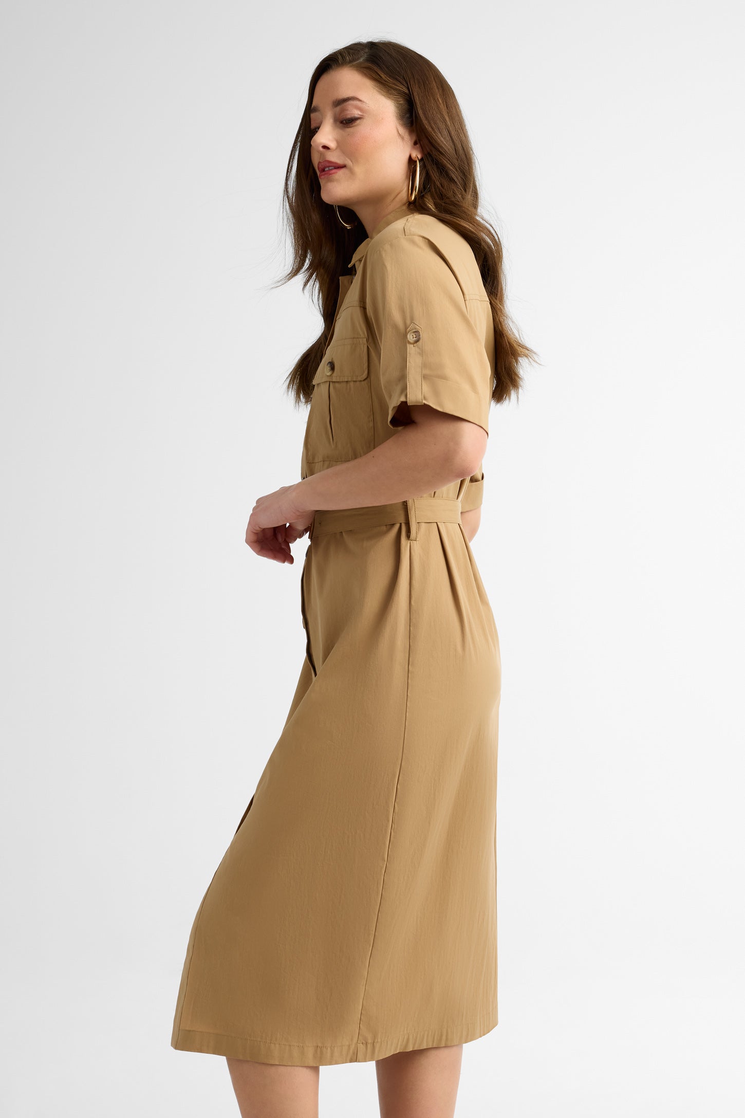 Robe maxi coton - Femme && BEIGE