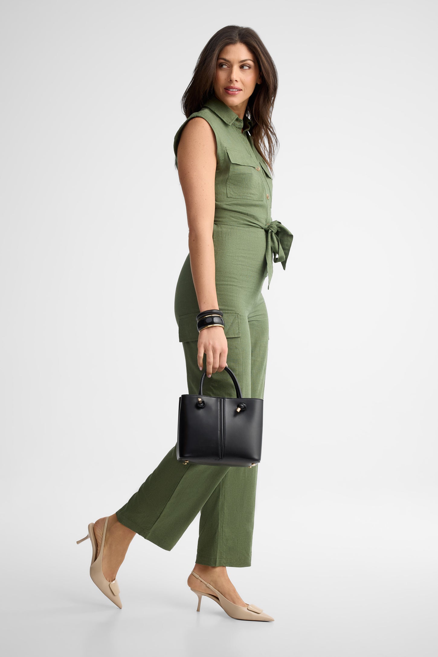 Combinaison jambe large - Femme && KAKI