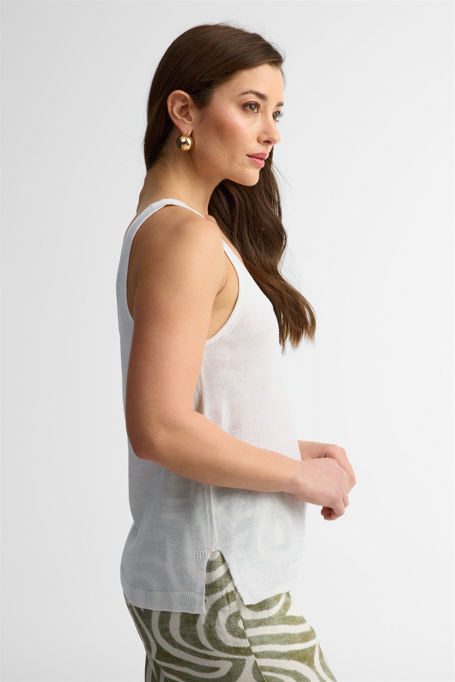 Camisole col dégagé - Femme && BLANC