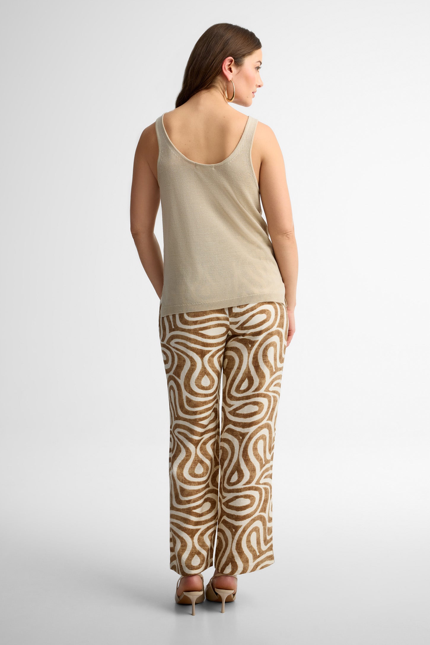 Camisole col dégagé - Femme && BEIGE