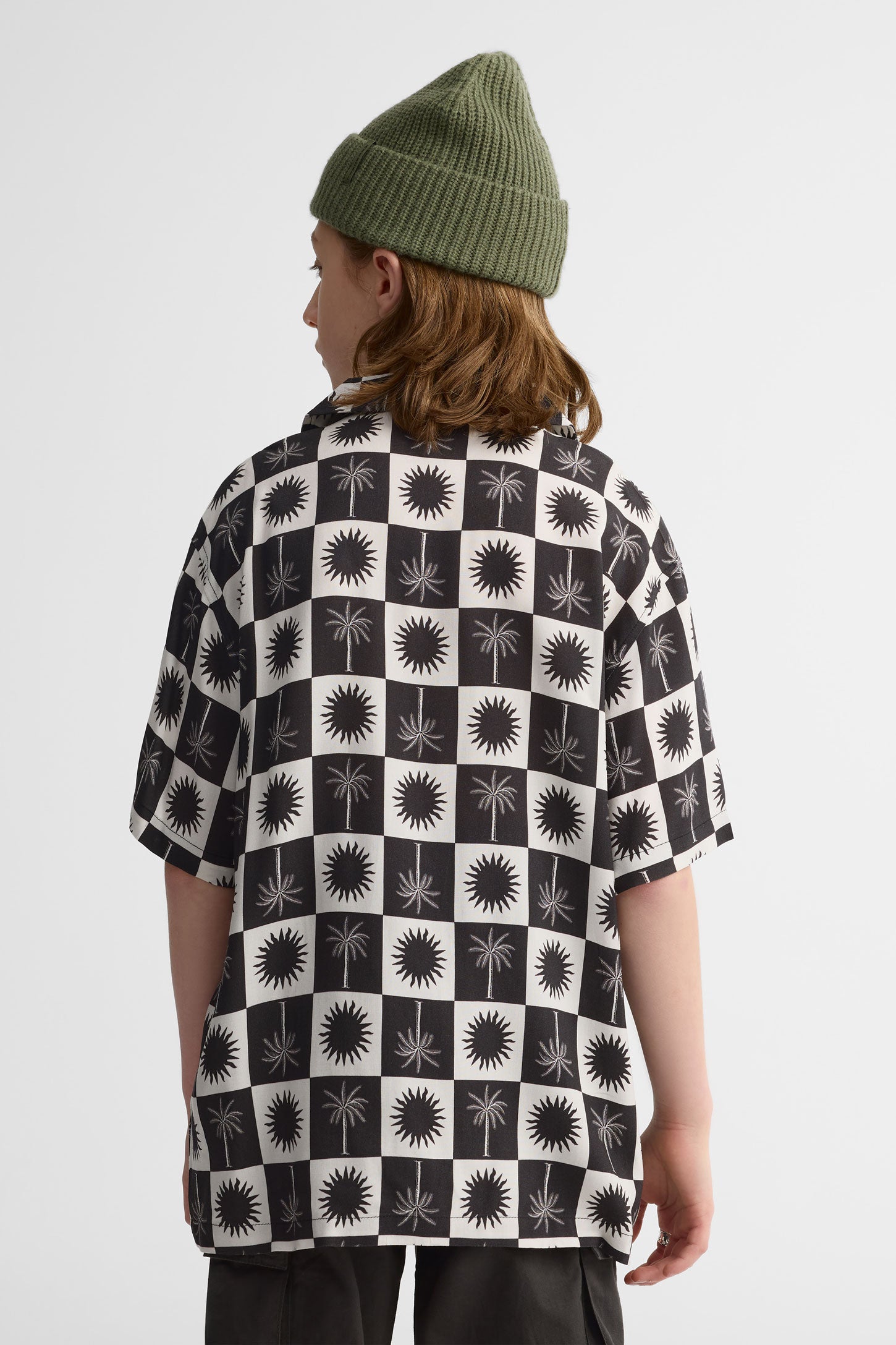 Chemise manches courtes challis - Ado garçon && NOIR/MULTI