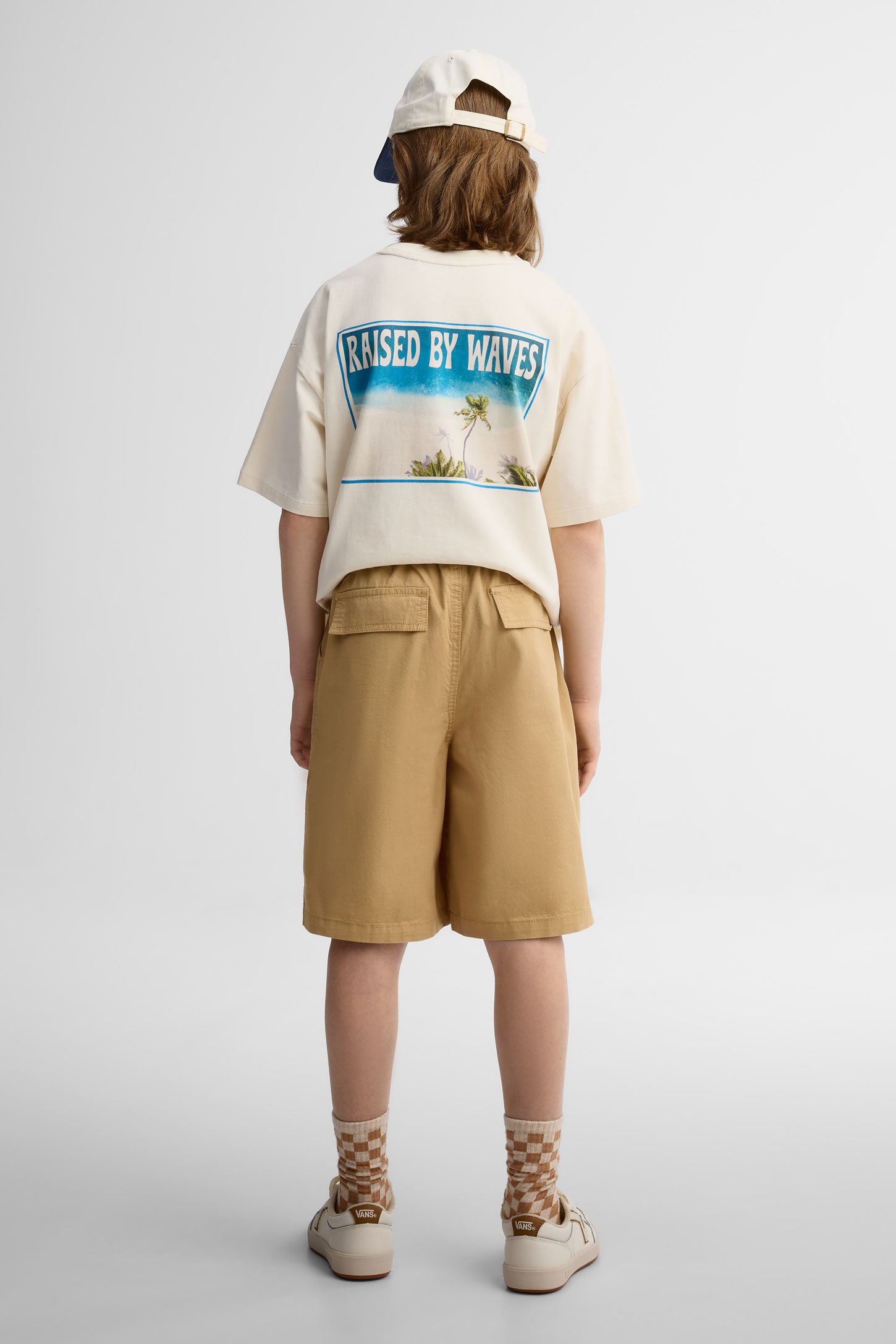 Short cargo en twill - Ado garçon && BRUN