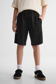 Short bermuda ample coton - Ado garçon && NOIR