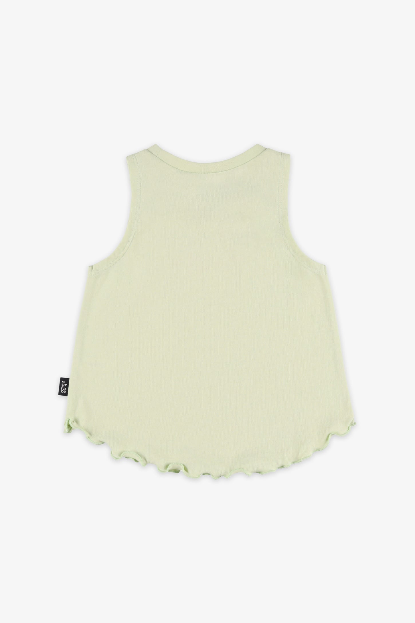 Camisole col rond coton - Enfant fille && VERT PALE