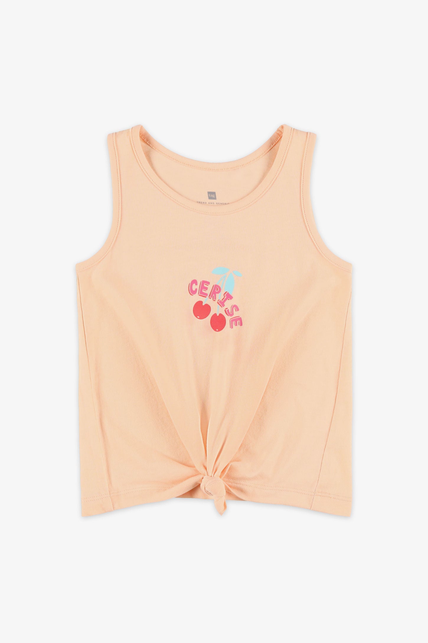 Camisole avec nœud au-devant coton, 2/20$ - Enfant fille && PECHE
