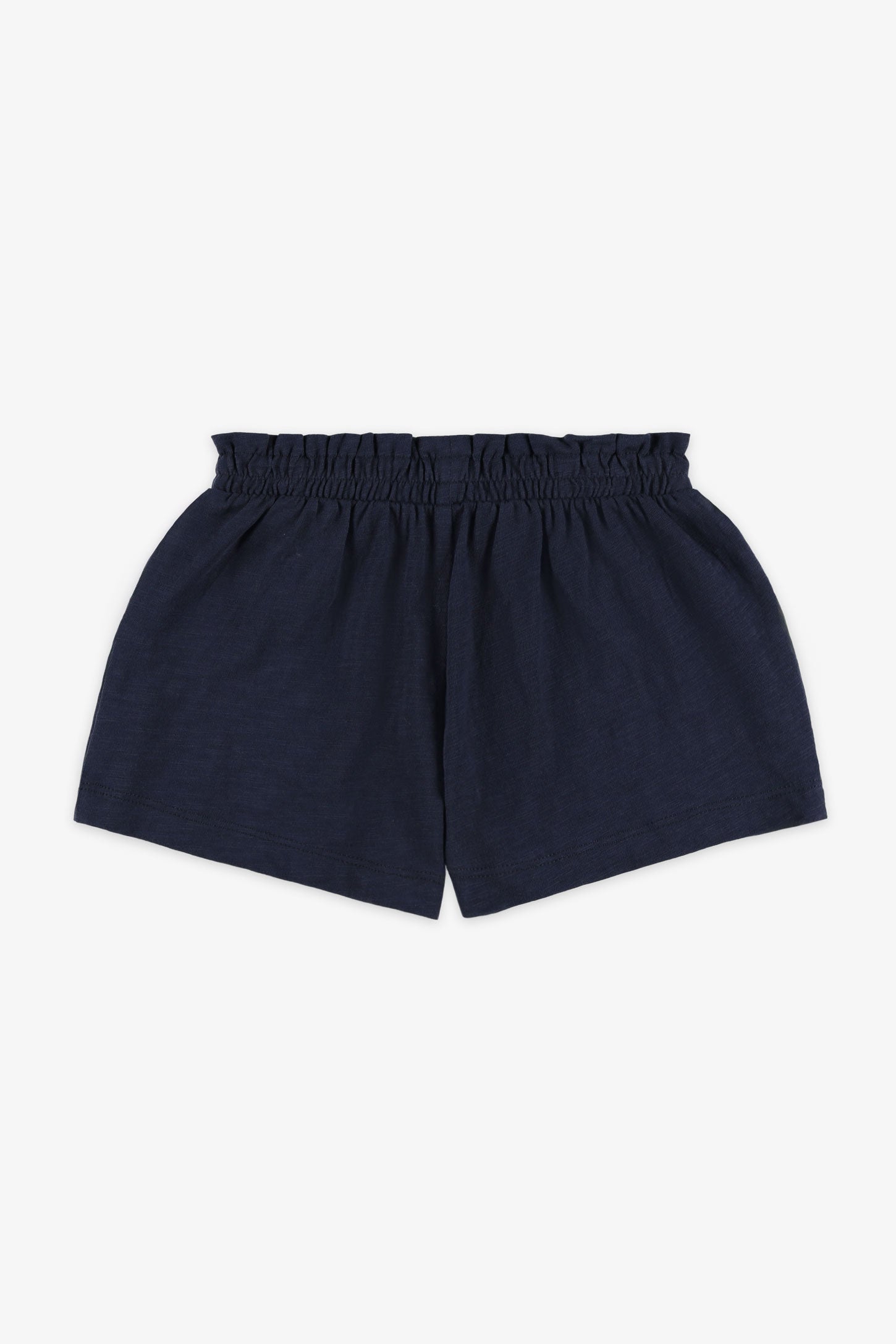 Short taille élastique coton, 2/20$ - Enfant fille && BLEU MARINE