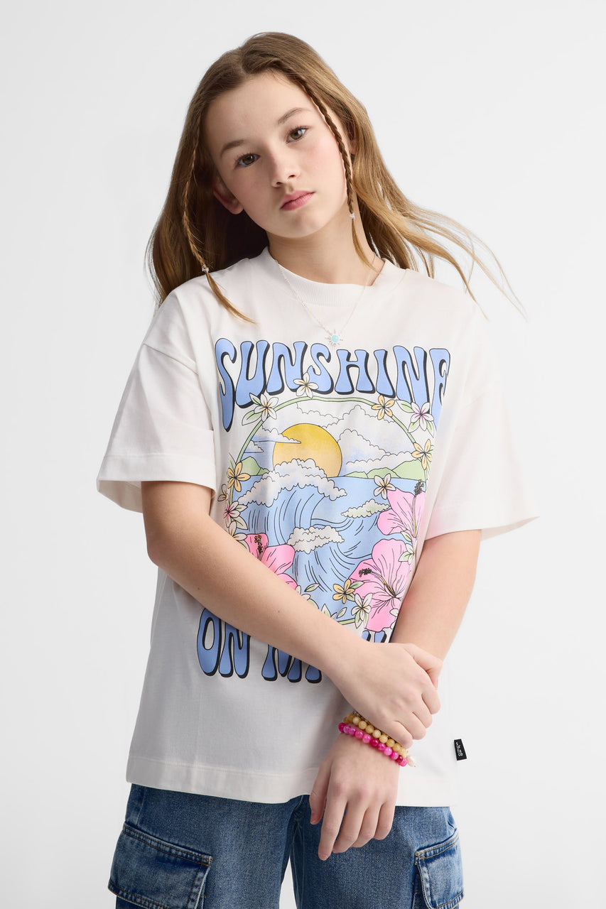 Shirt Oversize T Shirt Ado Fille Mode T-shirt Col Rond Coton Ado Fille