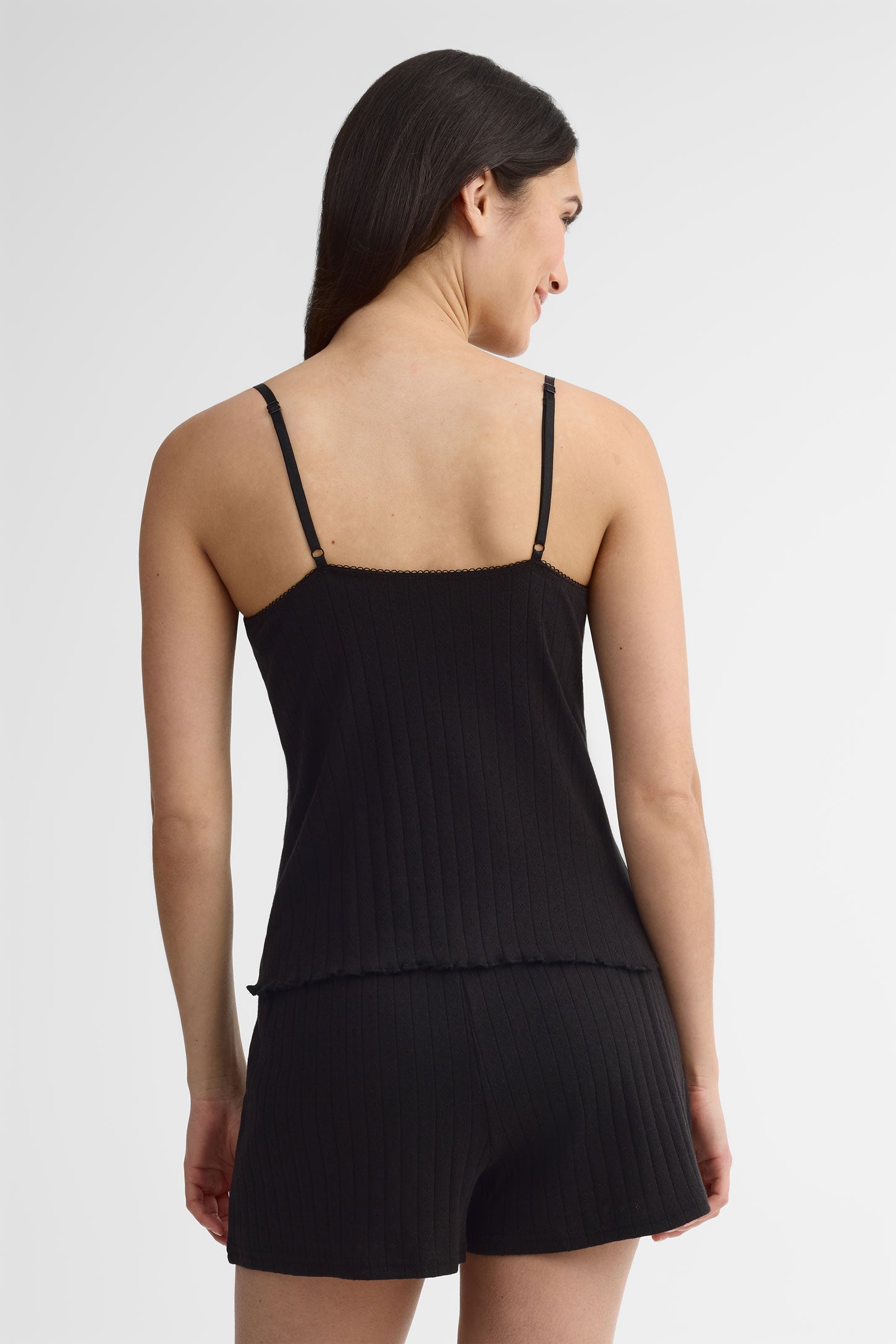 Camisole bretelles fines - Femme && NOIR