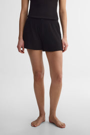 Short en pointelle - Femme && NOIR