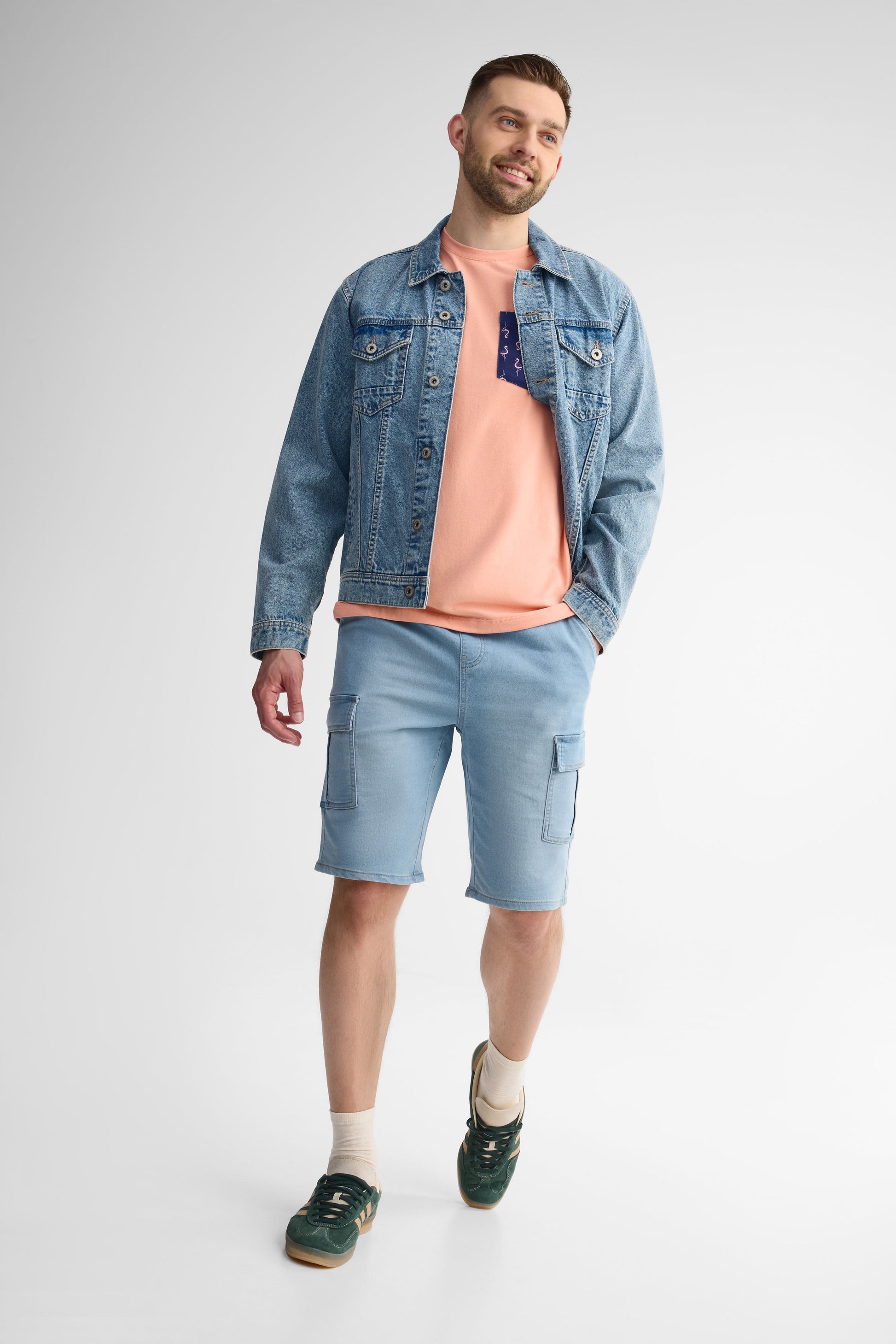 T-shirt col rond à poche coton, 2/30$ - Homme && ROSE