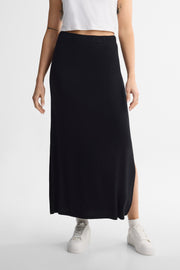 Jupe maxi ''pull-on'' - Femme && NOIR