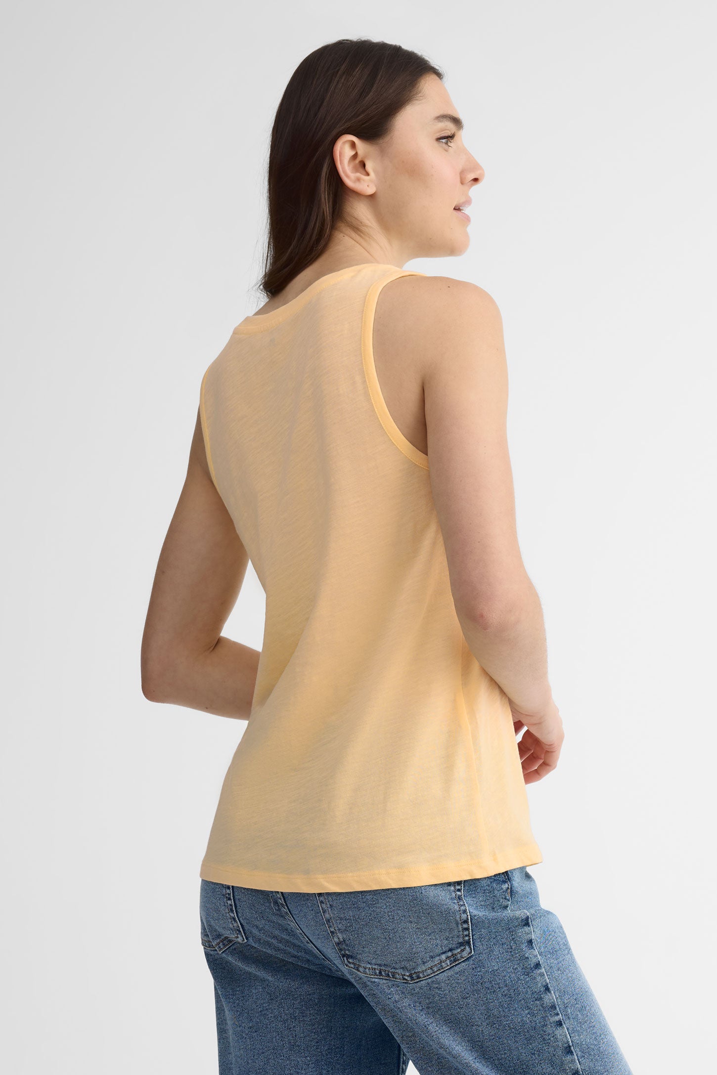 Camisole col dégagé coton, 2/30$ - Femme && JAUNE