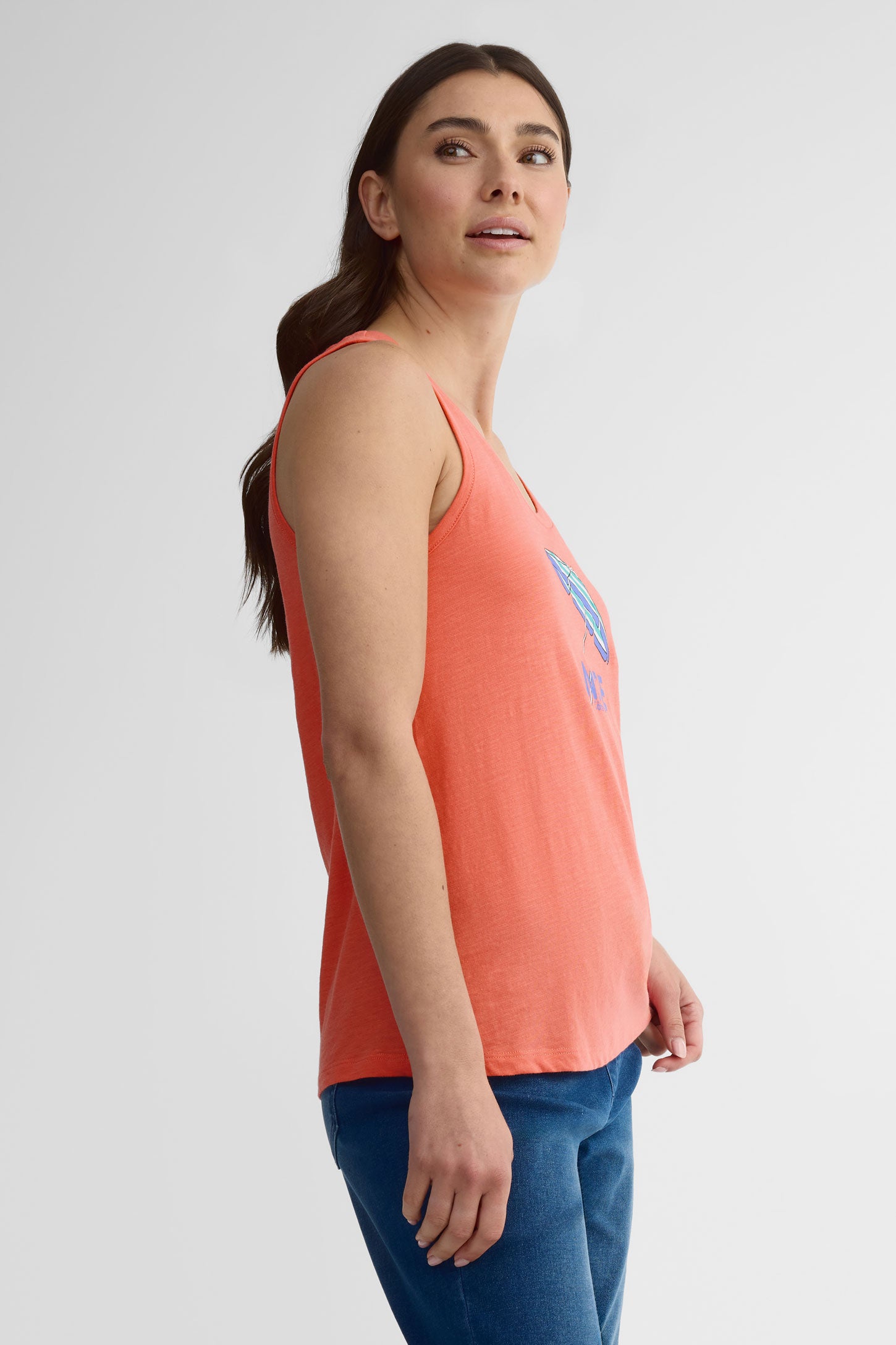 Camisole col dégagé coton, 2/30$ - Femme && CORAIL