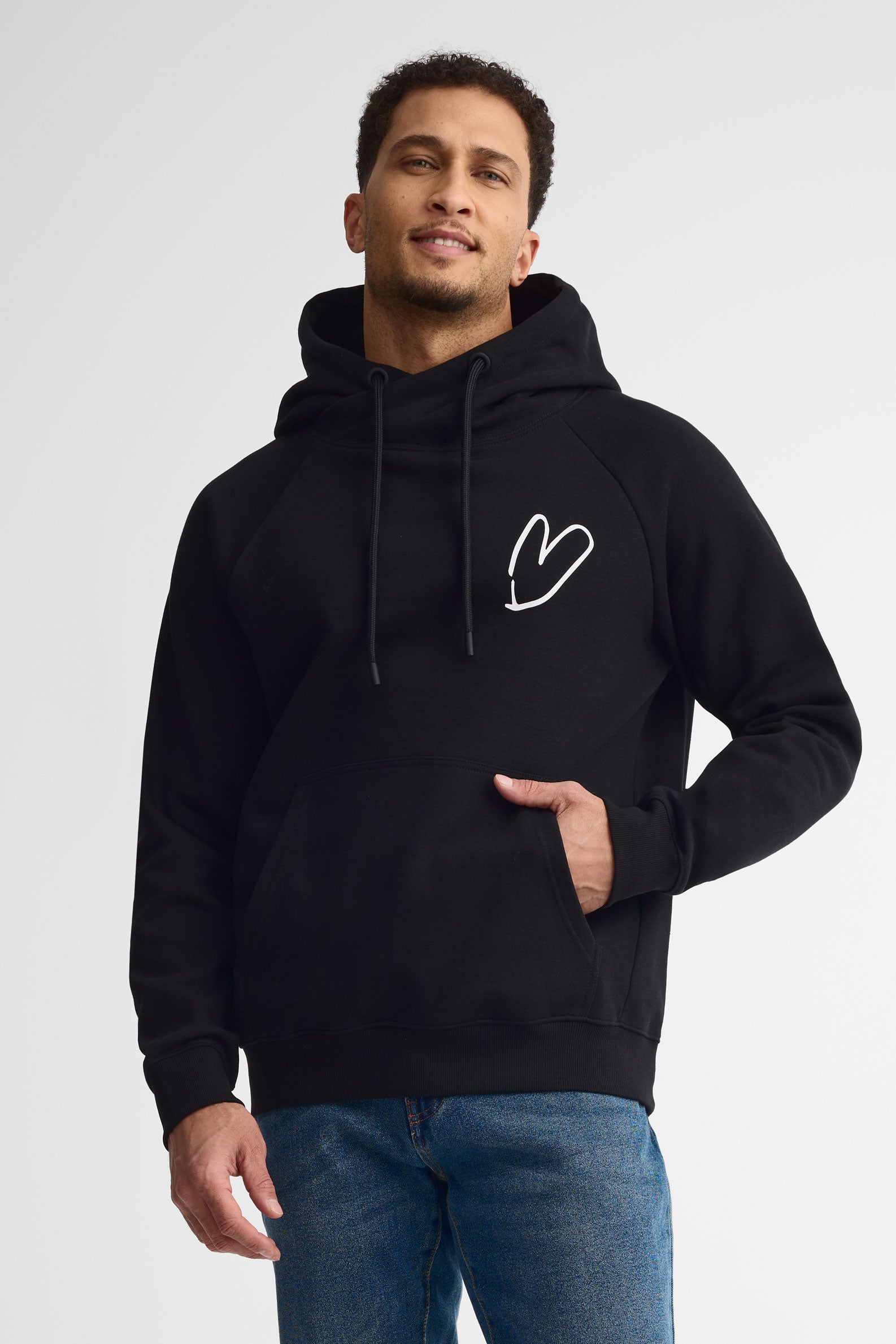 Chandail à capuchon ouaté - Adulte unisexe && NOIR
