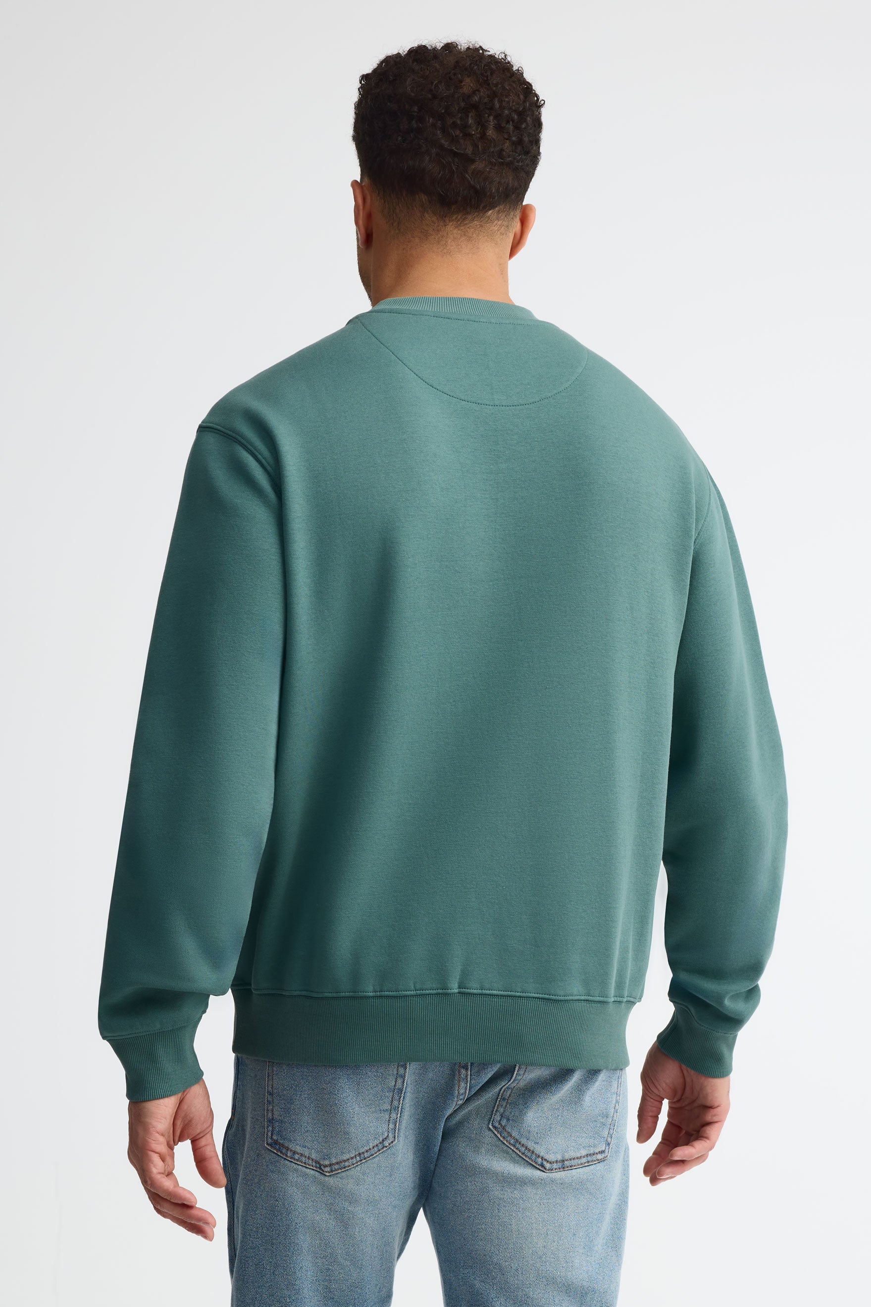 Chandail col rond ouaté - Unisexe adulte && VERT