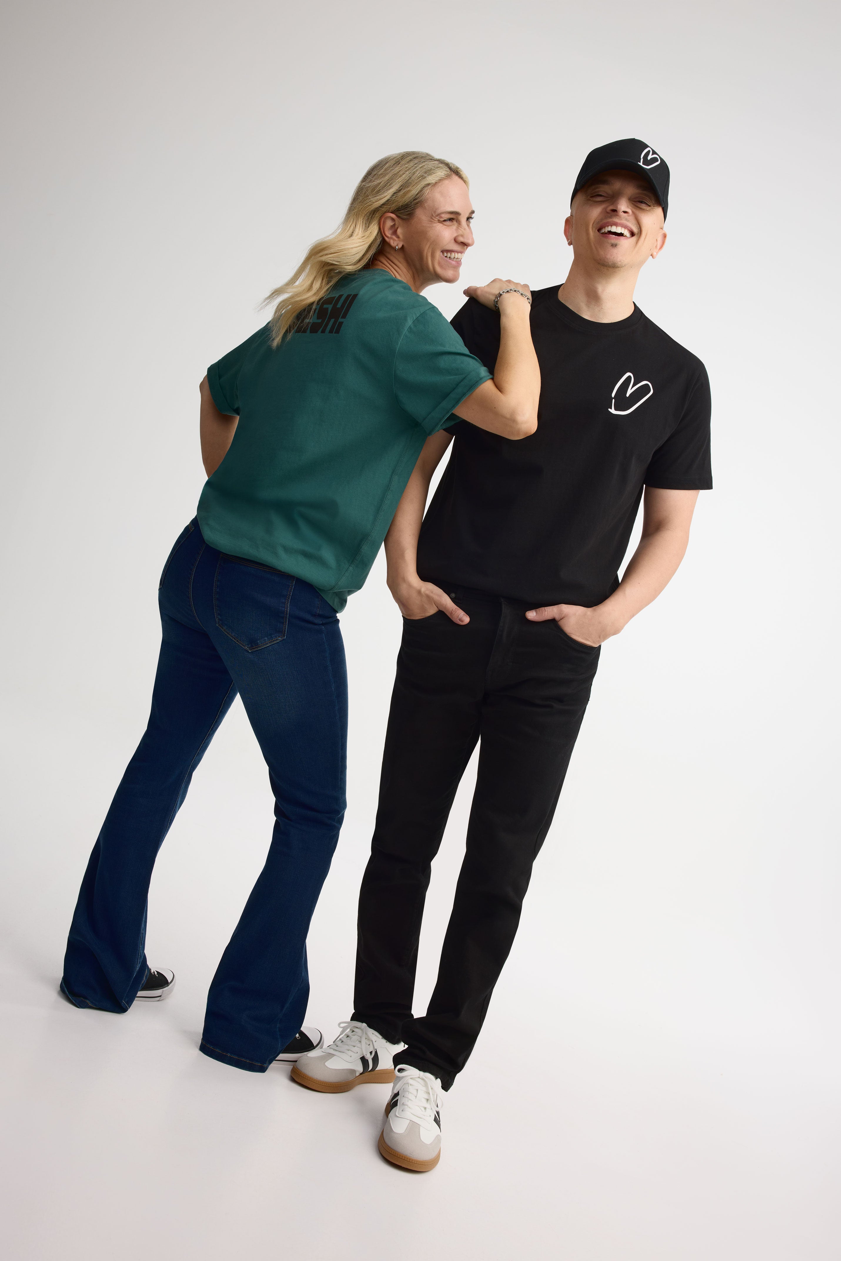 T-shirt col rond imprimé - Adulte unisexe && VERT