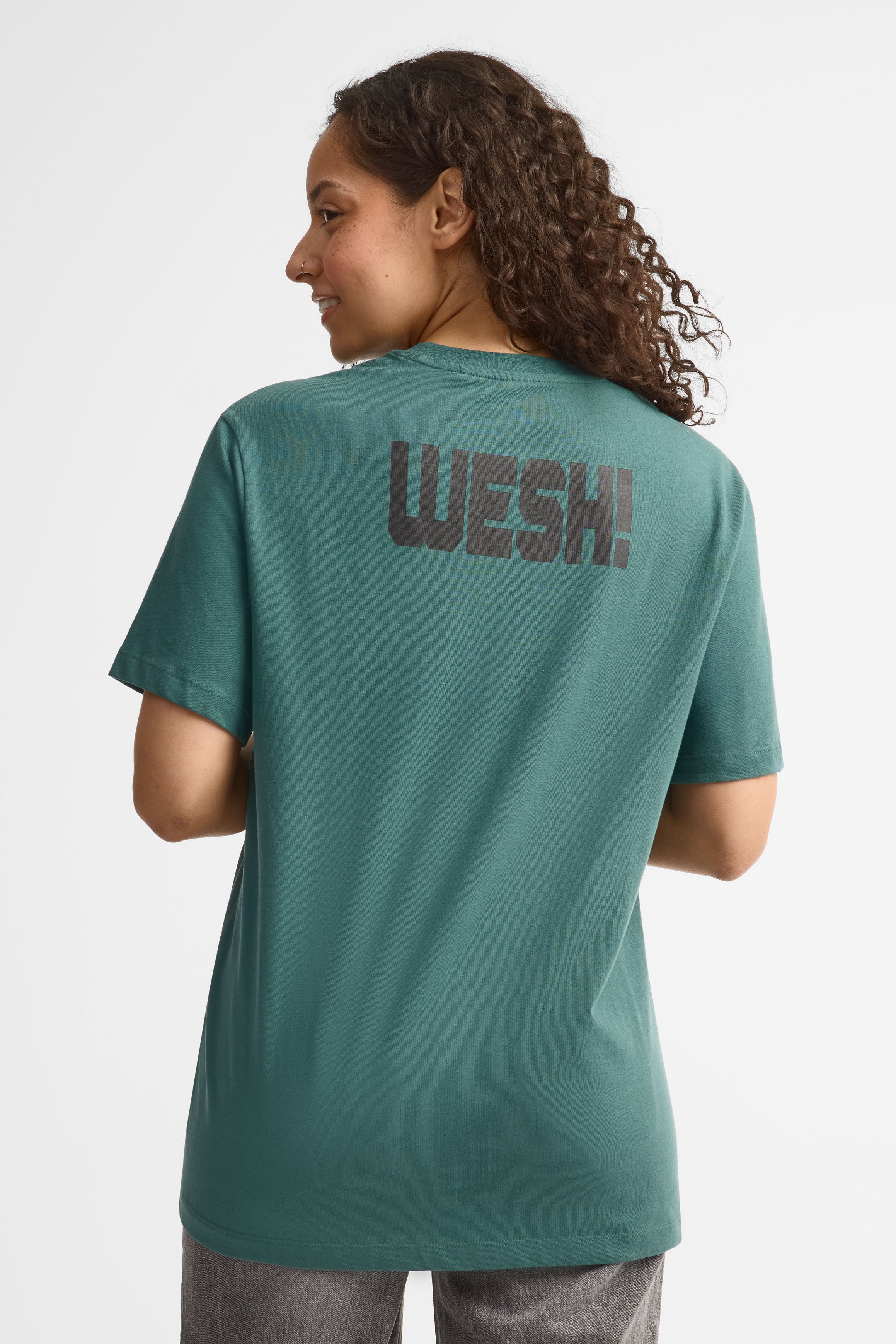 T-shirt col rond imprimé - Adulte unisexe && VERT