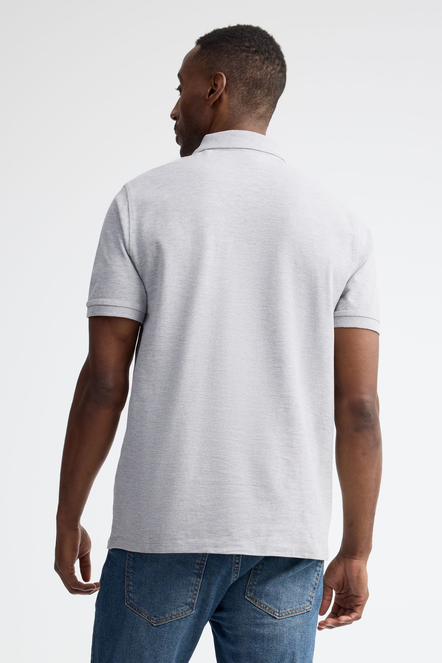 Polo manches courtes - Adulte unisexe && GRIS MIXTE
