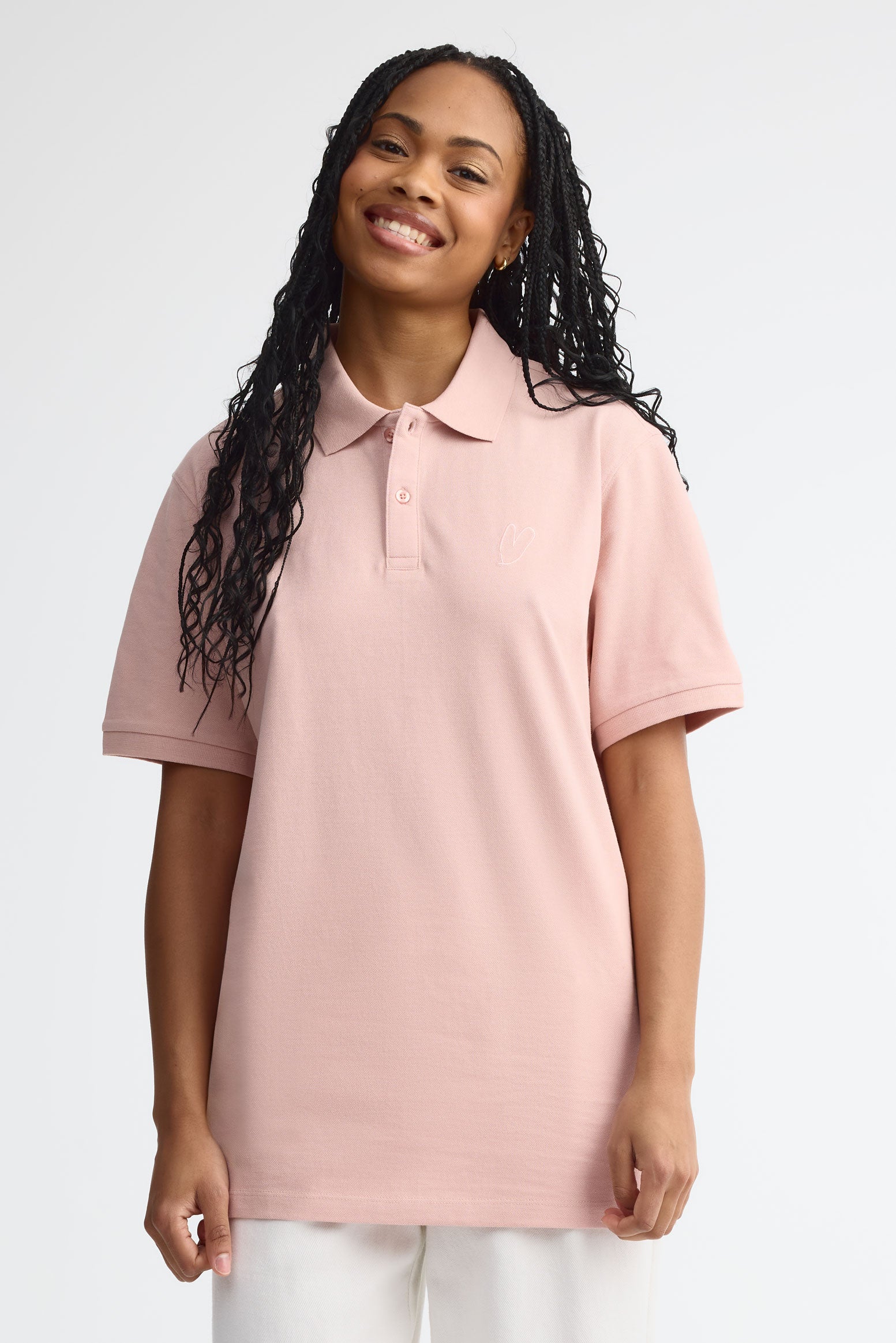 Polo manches courtes - Adulte unisexe && VIEUX ROSE