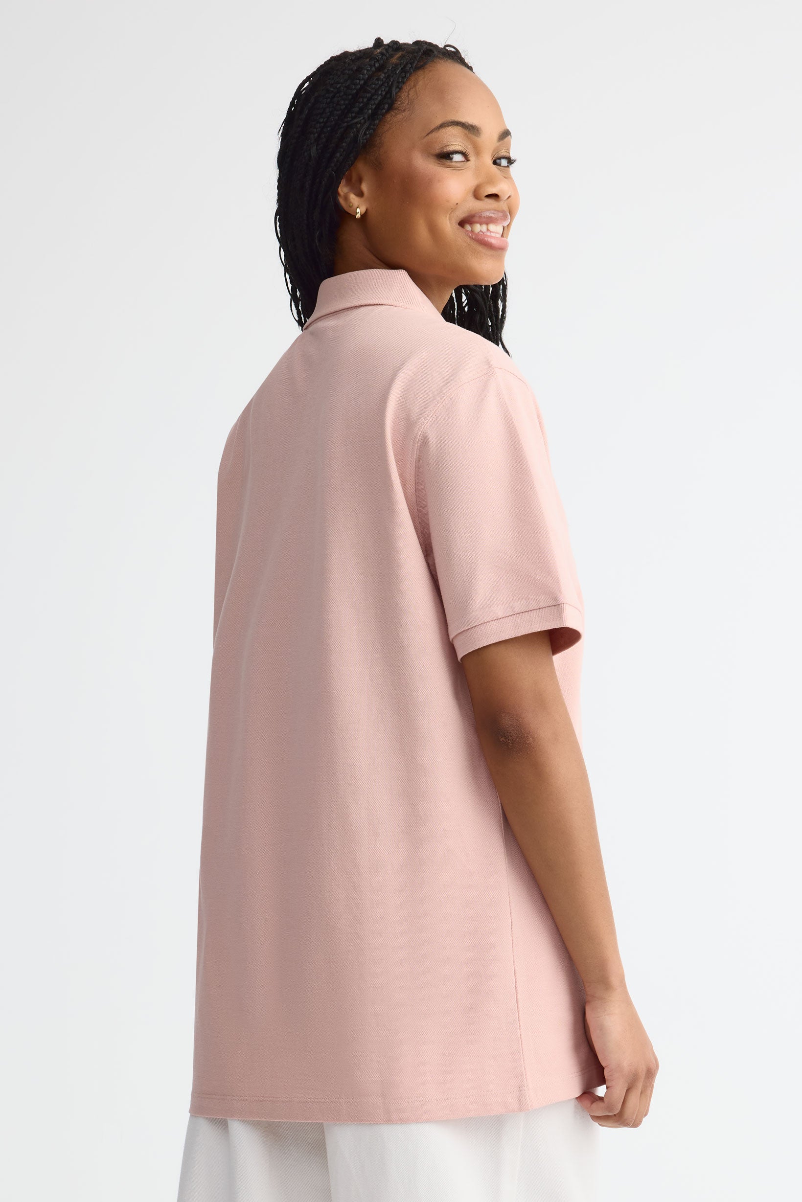 Polo manches courtes - Adulte unisexe && VIEUX ROSE