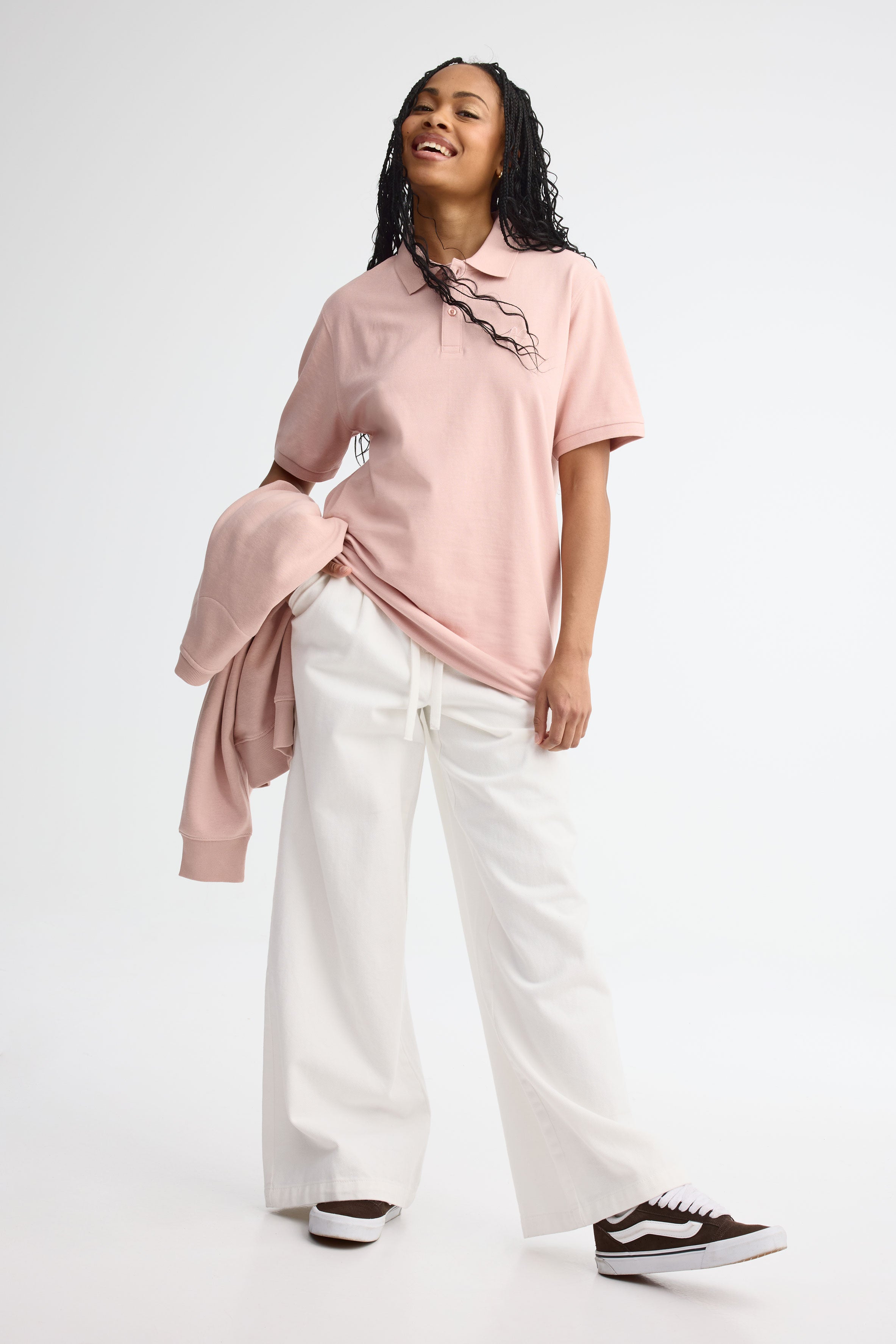 Polo manches courtes - Adulte unisexe && VIEUX ROSE