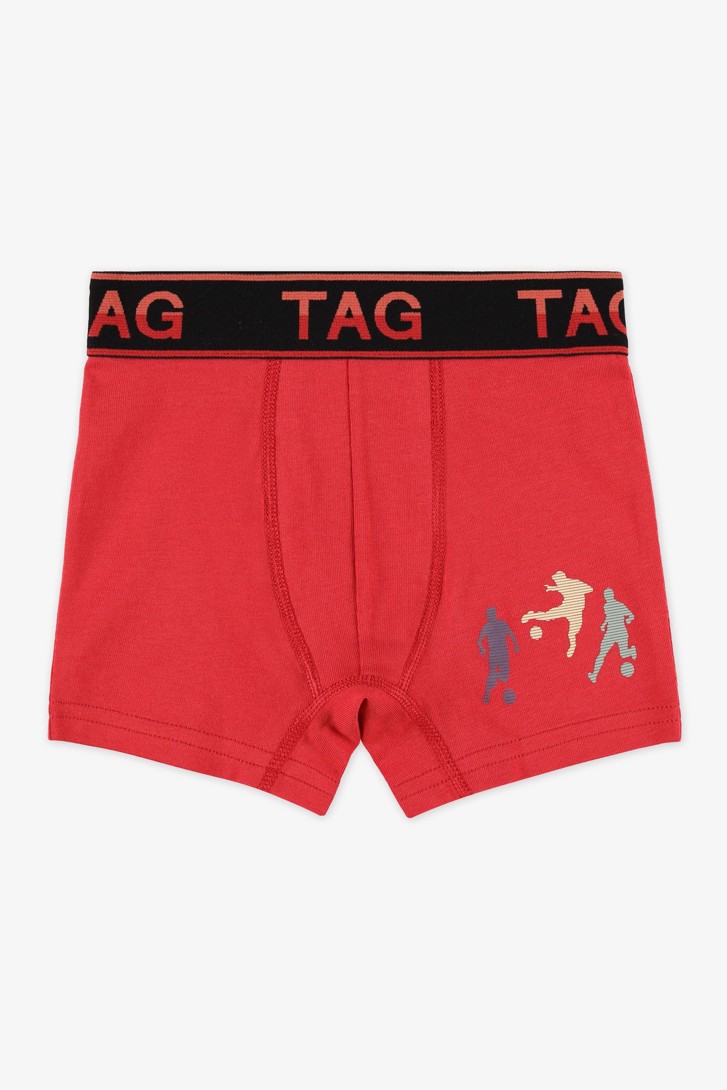 Boxer en coton doux – Homme && ROUGE