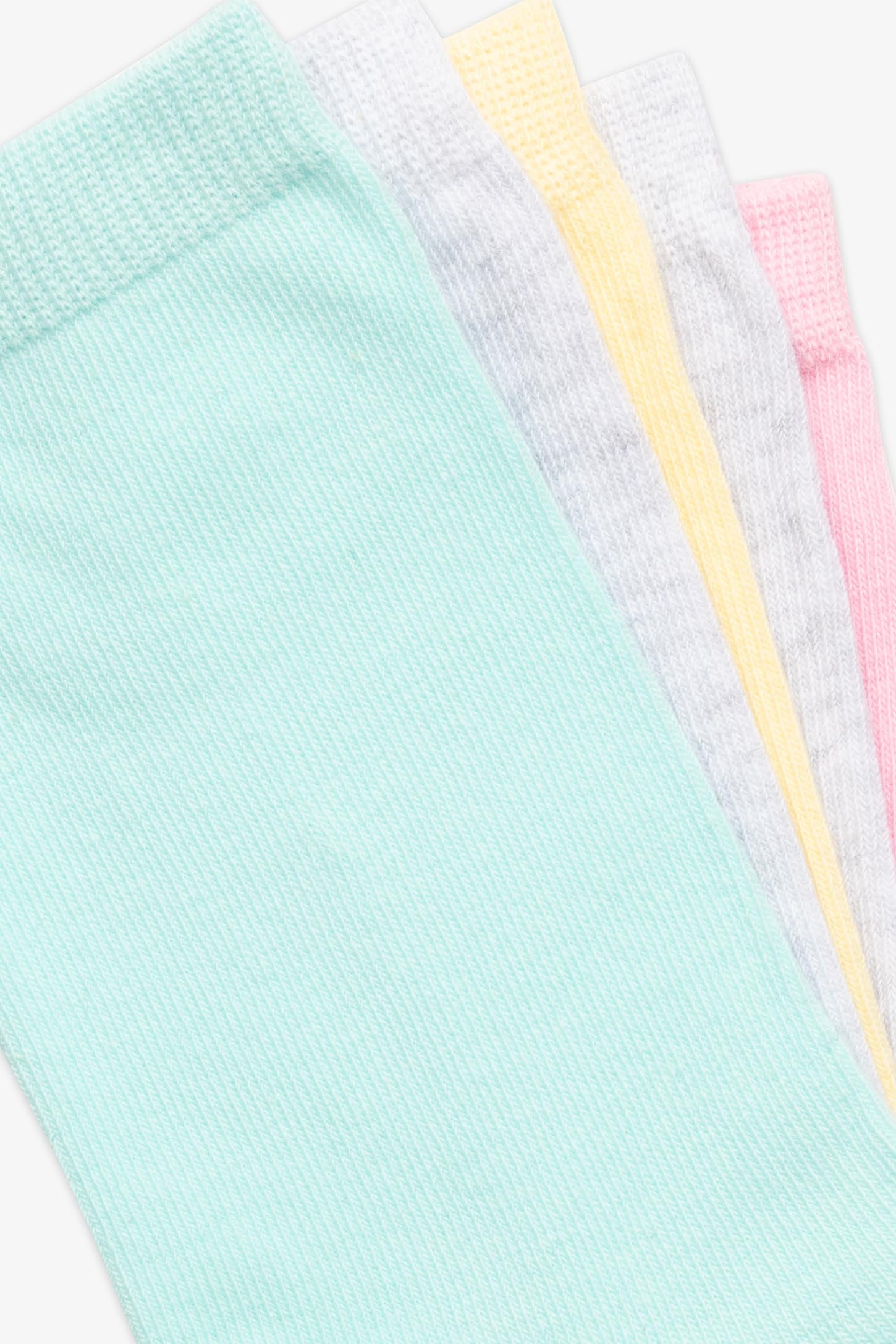 Pack de 5 T-shirts crew - Ado fille && MULTI