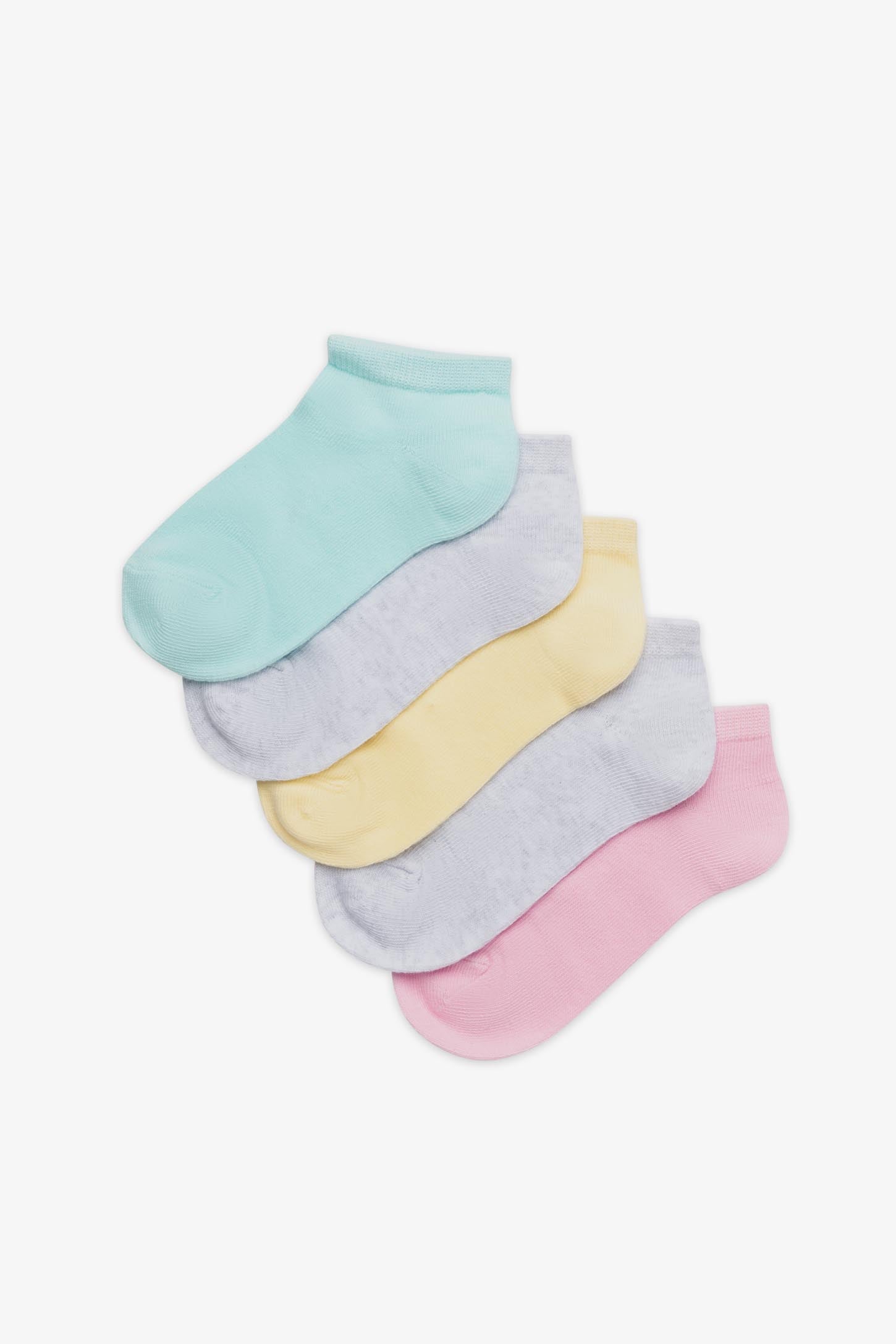 Chaussettes chevilles 5-pièces - Enfant fille && MULTI
