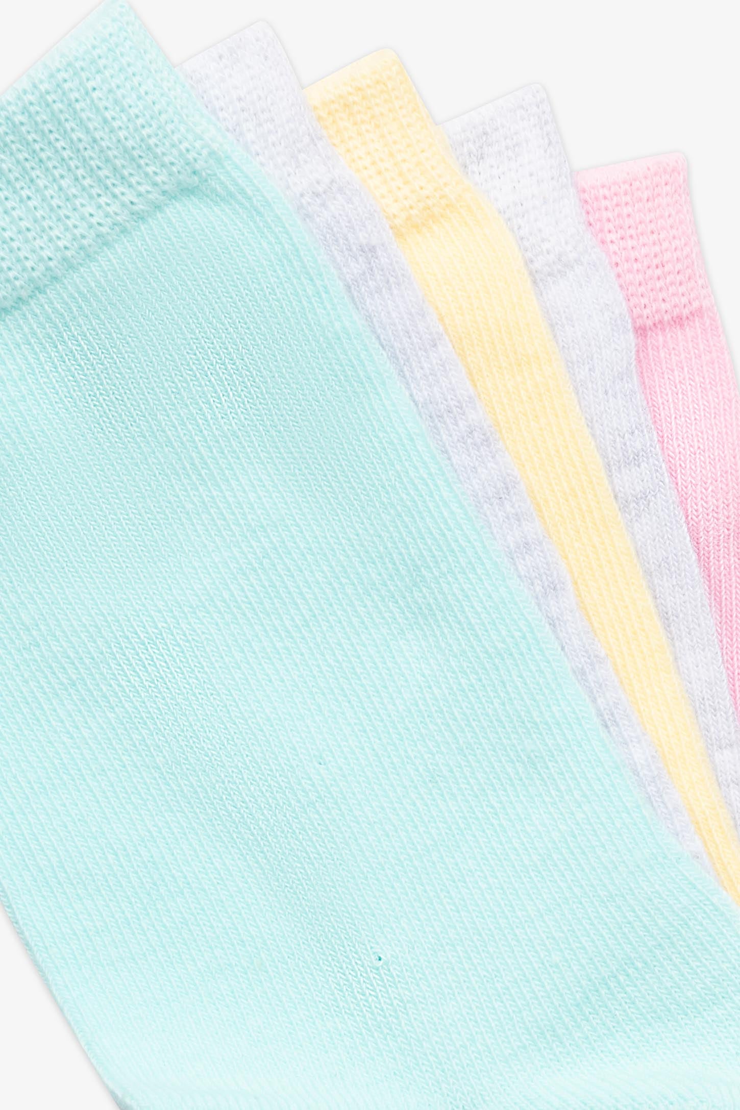 Bas crew en coton, multipack - Enfant fille && MULTI